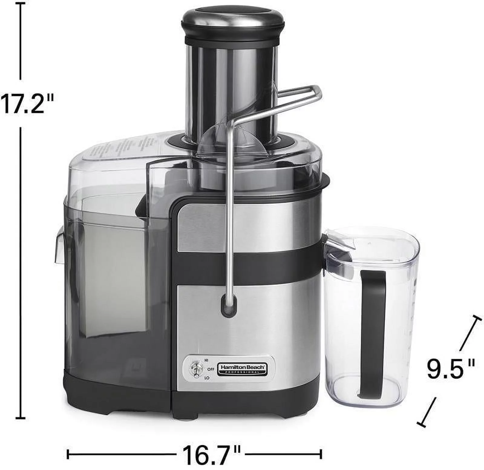 Hamilton Beach 67906 Professional Super Chute Easy Clean Juice Extractor