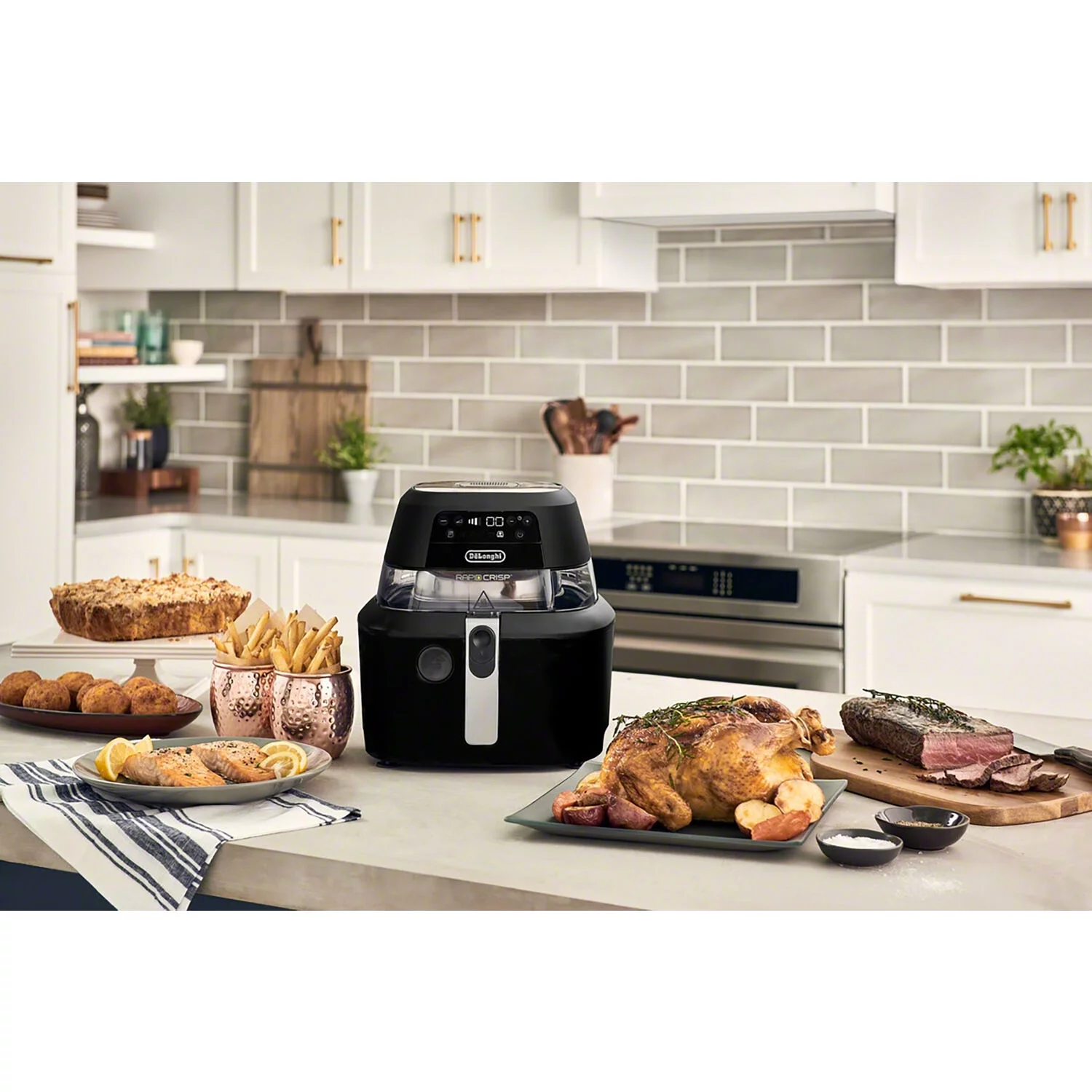De'Longhi Rapid Crisp 5-Quart Air Fryer in Black