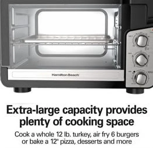 Hamilton Beach Sure Crisp XL Air Fryer Toaster Oven, 6 Cooking Modes, Easy View Door, 31460