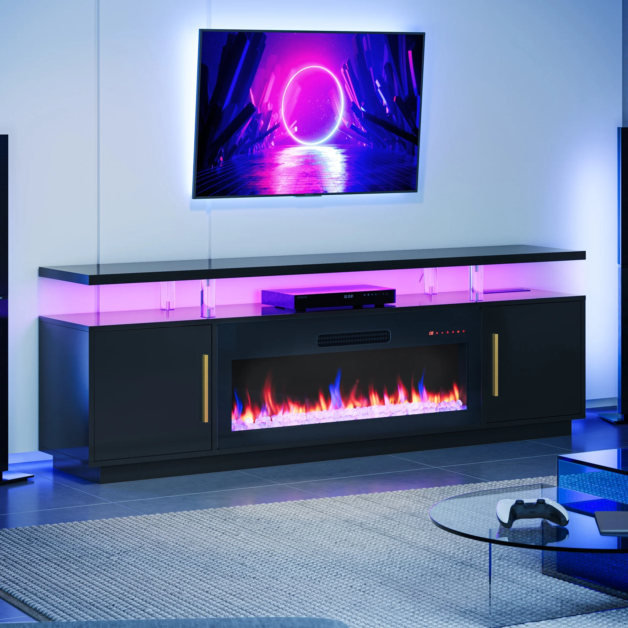BELLEZE 79' TV Stand for TVs up to 85