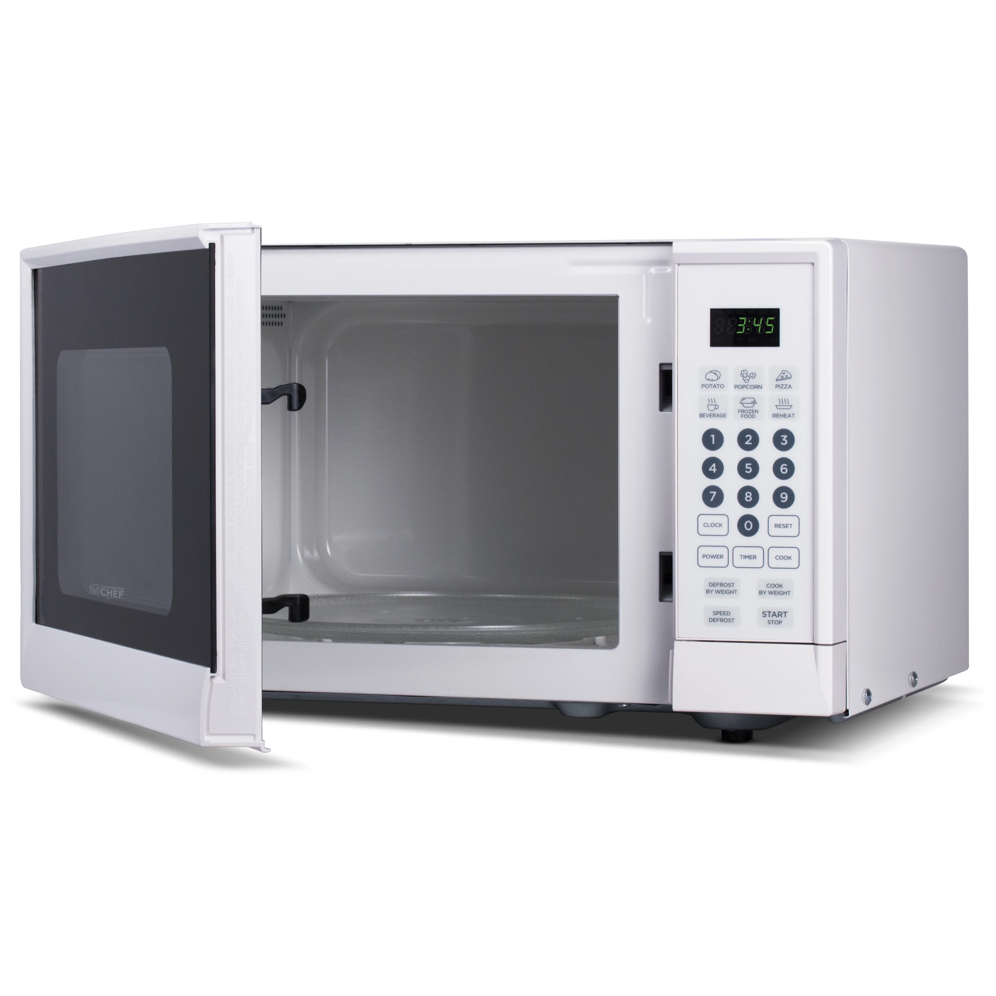 Commercial Chef CHM990W 0.9 cu. ft. Microwave Oven, White