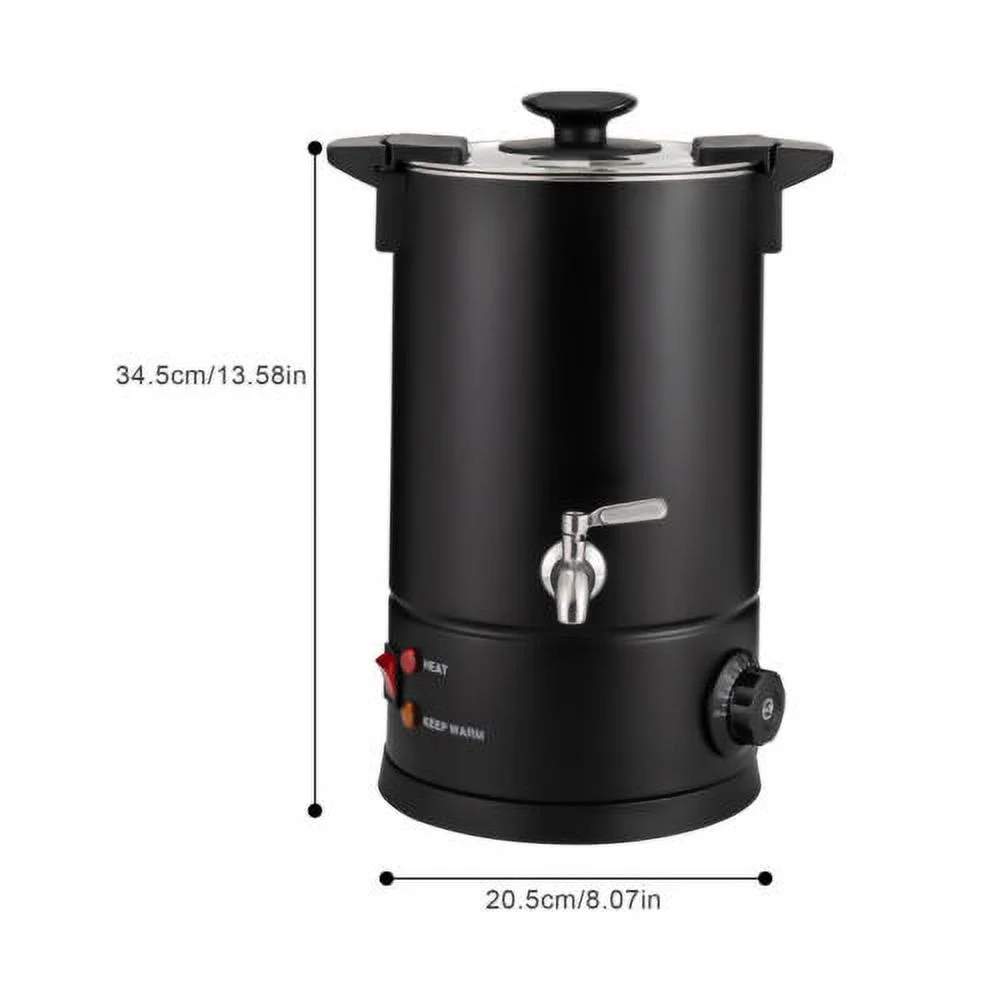 8 Liter Electric Stainless Steel Tea Urn Catering Hot Water Coffee Boiler 1000W