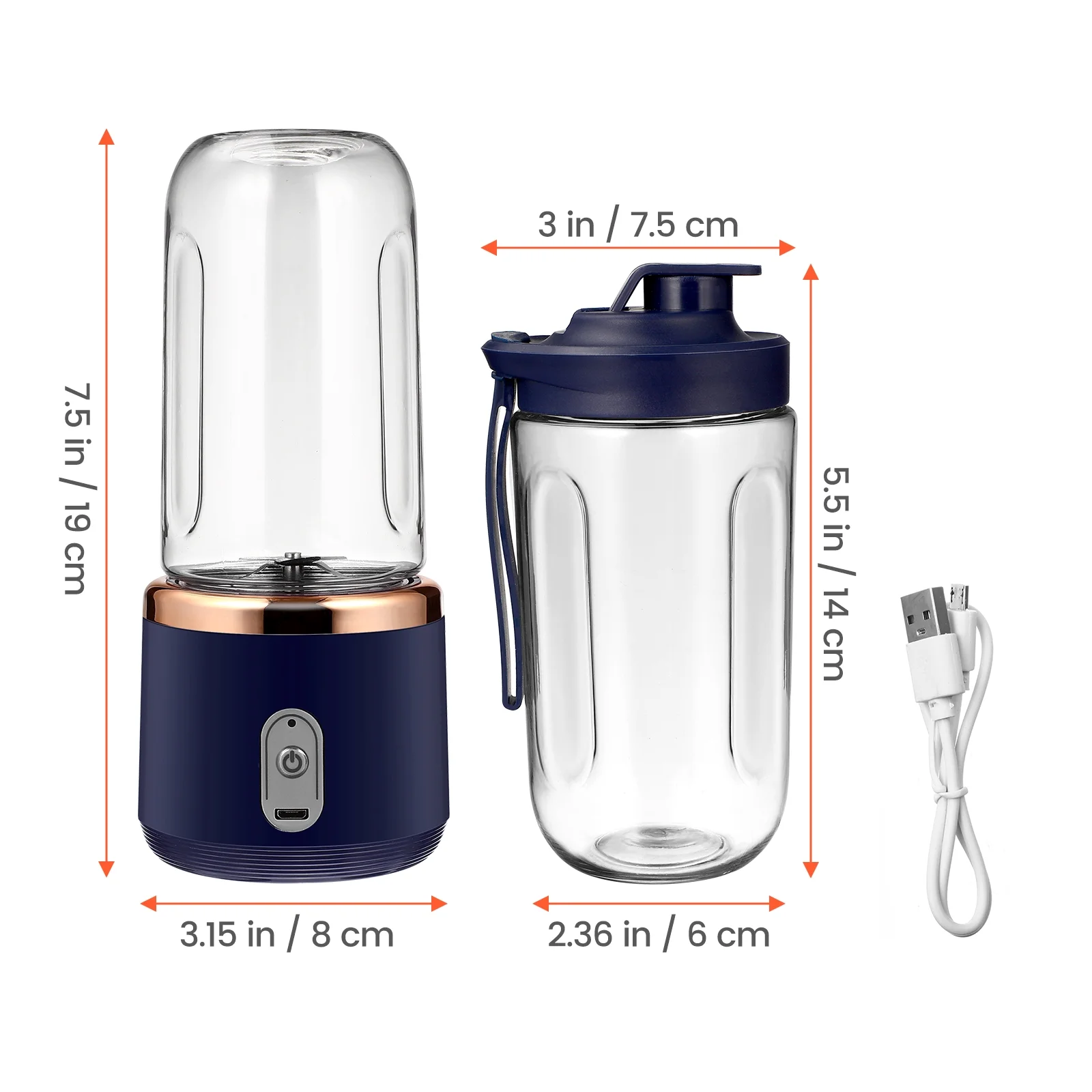 4 Pack Electric Mixer Citrus Juicer Smoothie Small Juicer Machines Electric Juice Maker Portable Cup Blender Travel