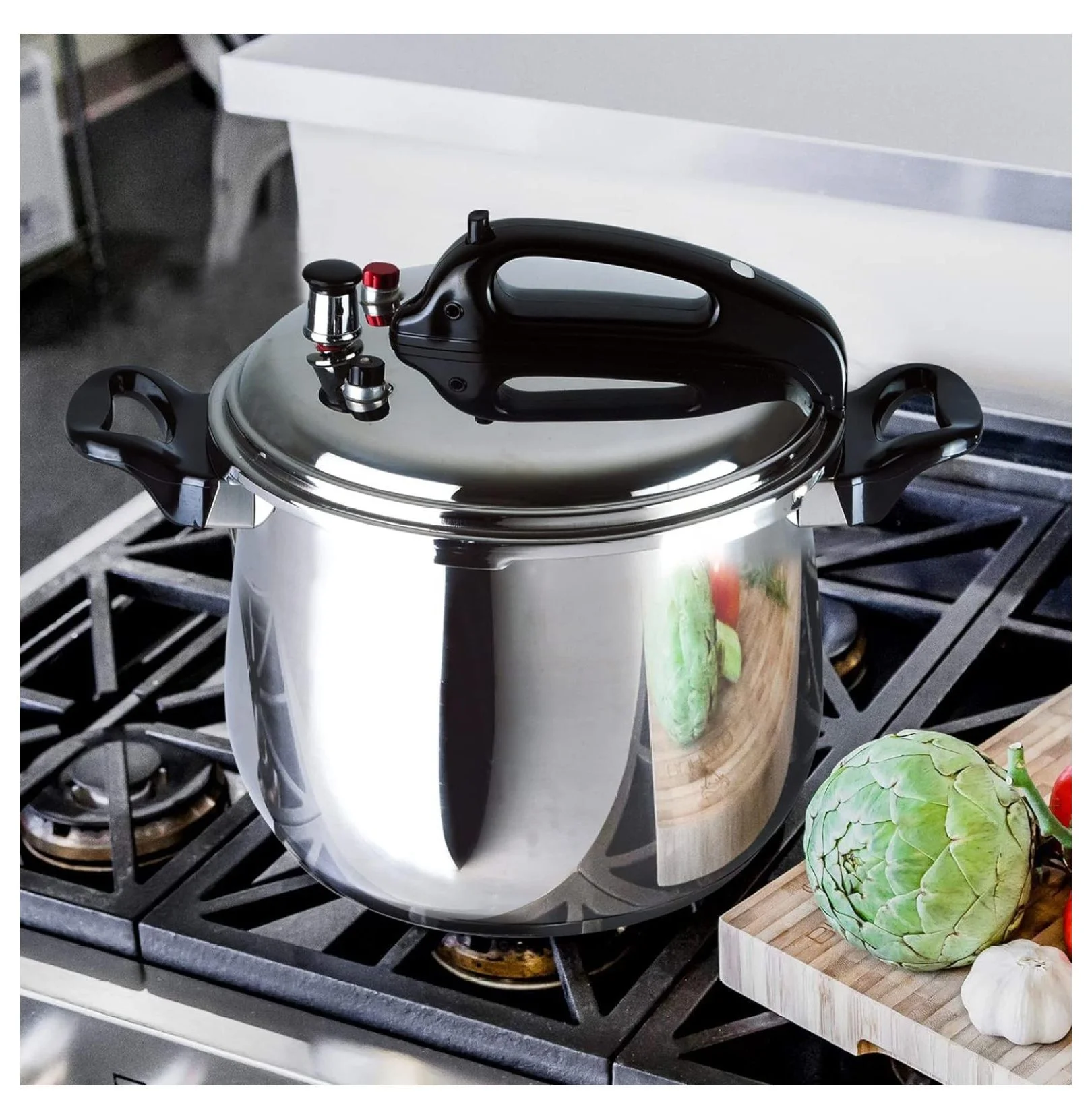 DaiZuY Stainless-Steel, 5.3-quart Pressure Cooker, 5-liter Capacity. Olla de Presion.