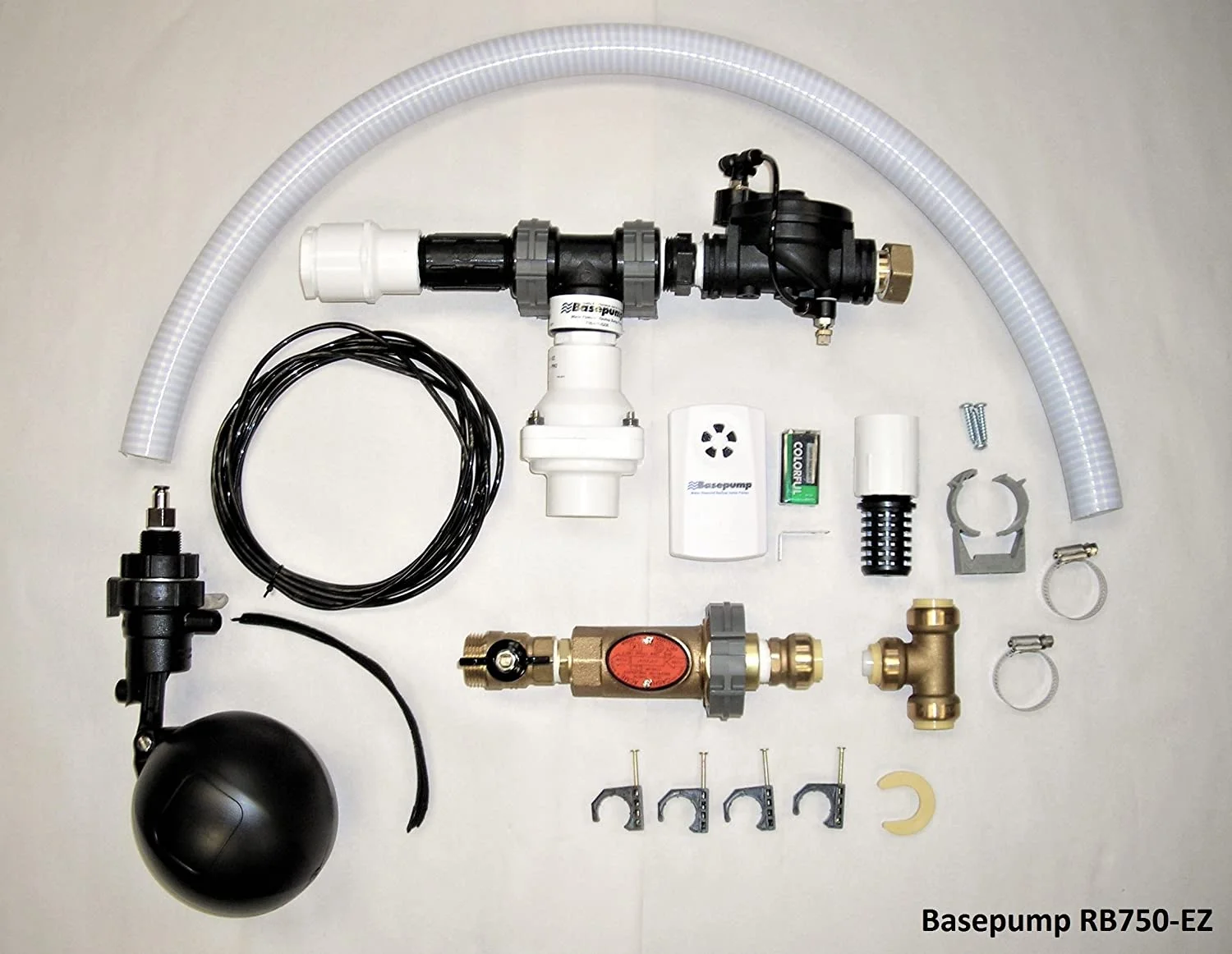 725 GPH Premium Residential Water Powered Backup Sump Pump with Water Alarm and Install Kit