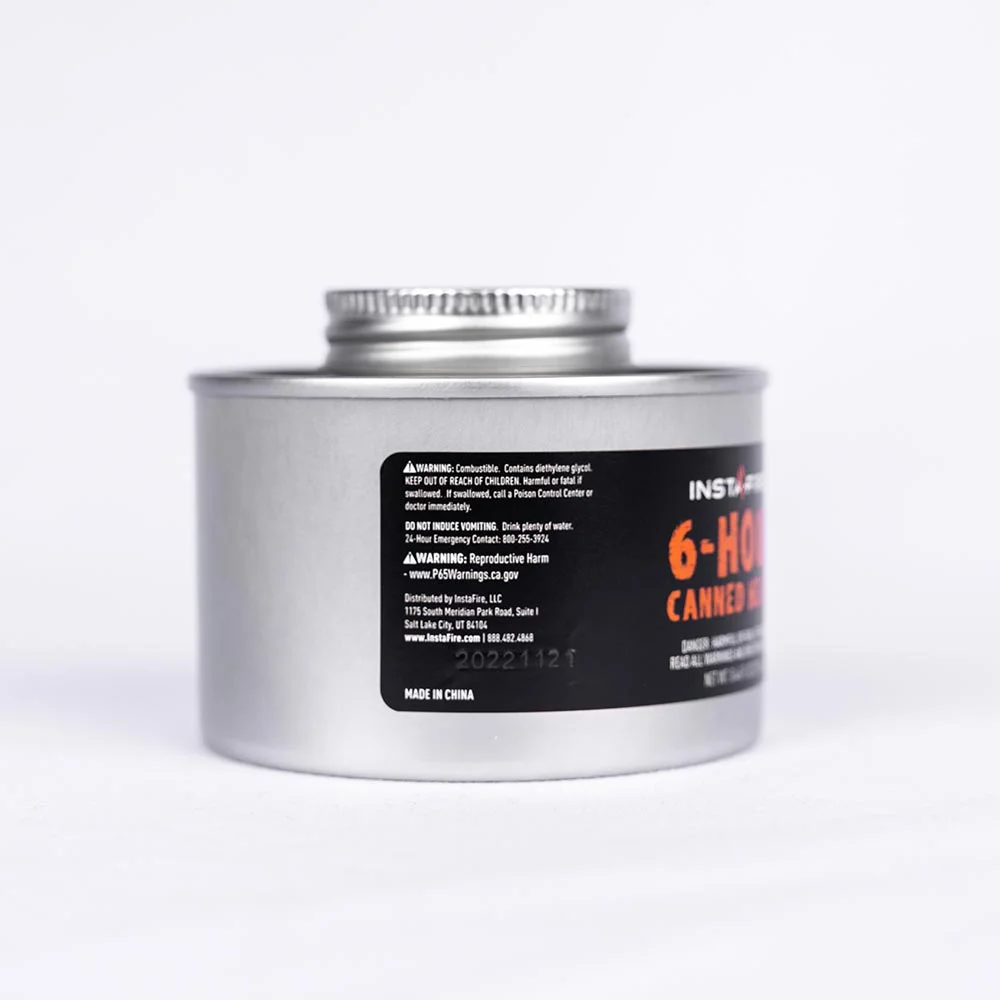 InstaFire Canned Heat+ & Cooking Fuel (24-Pack) (Compact, off-Grid, Emergency)