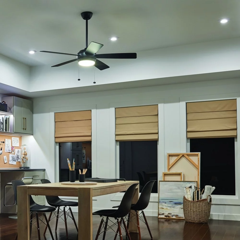 Kichler 330174 Starkk 52' 5 Blade Led Indoor Ceiling Fan - Nickel