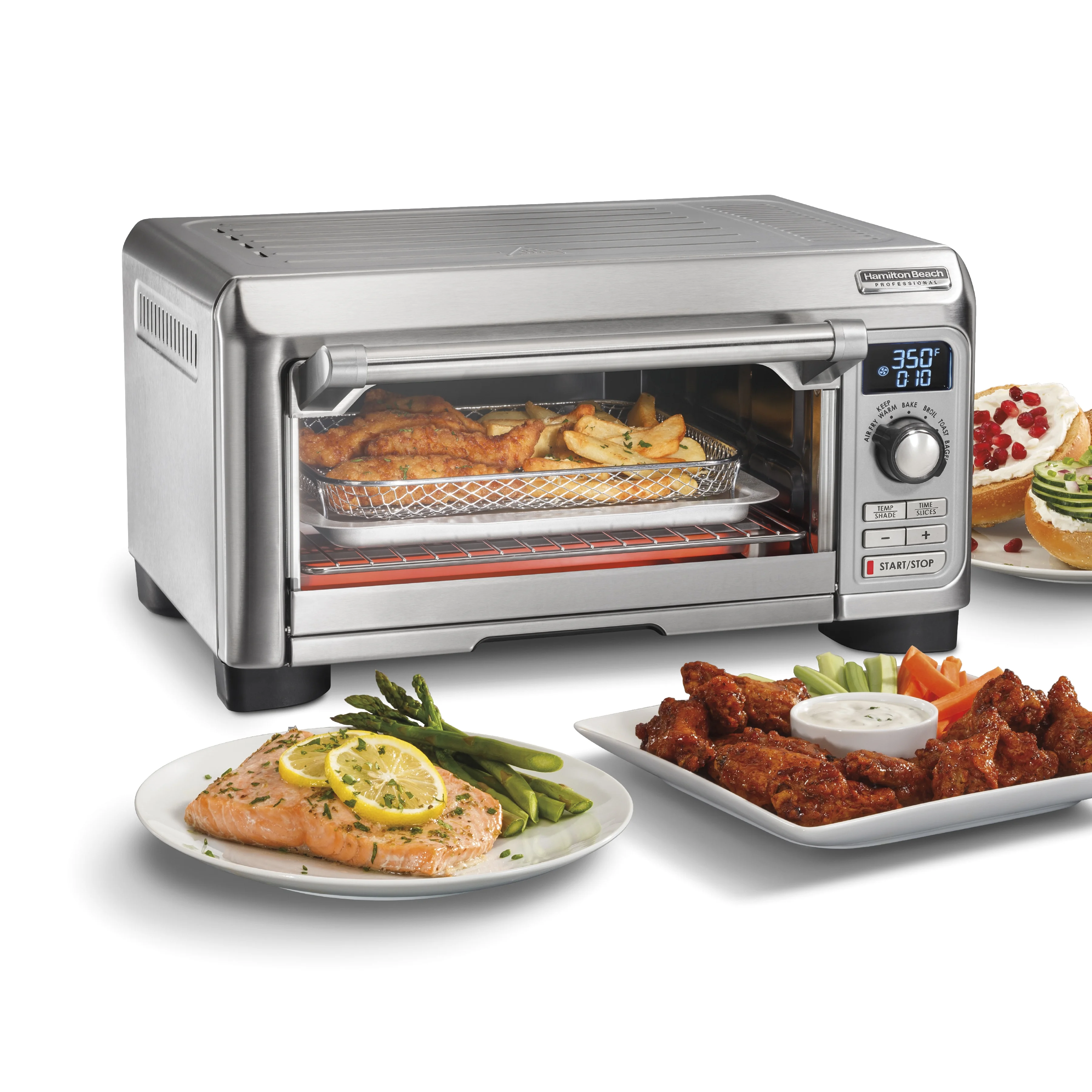 Hamilton Beach Professional Sure-Crisp Air Fry Digital Toaster Oven, 31241