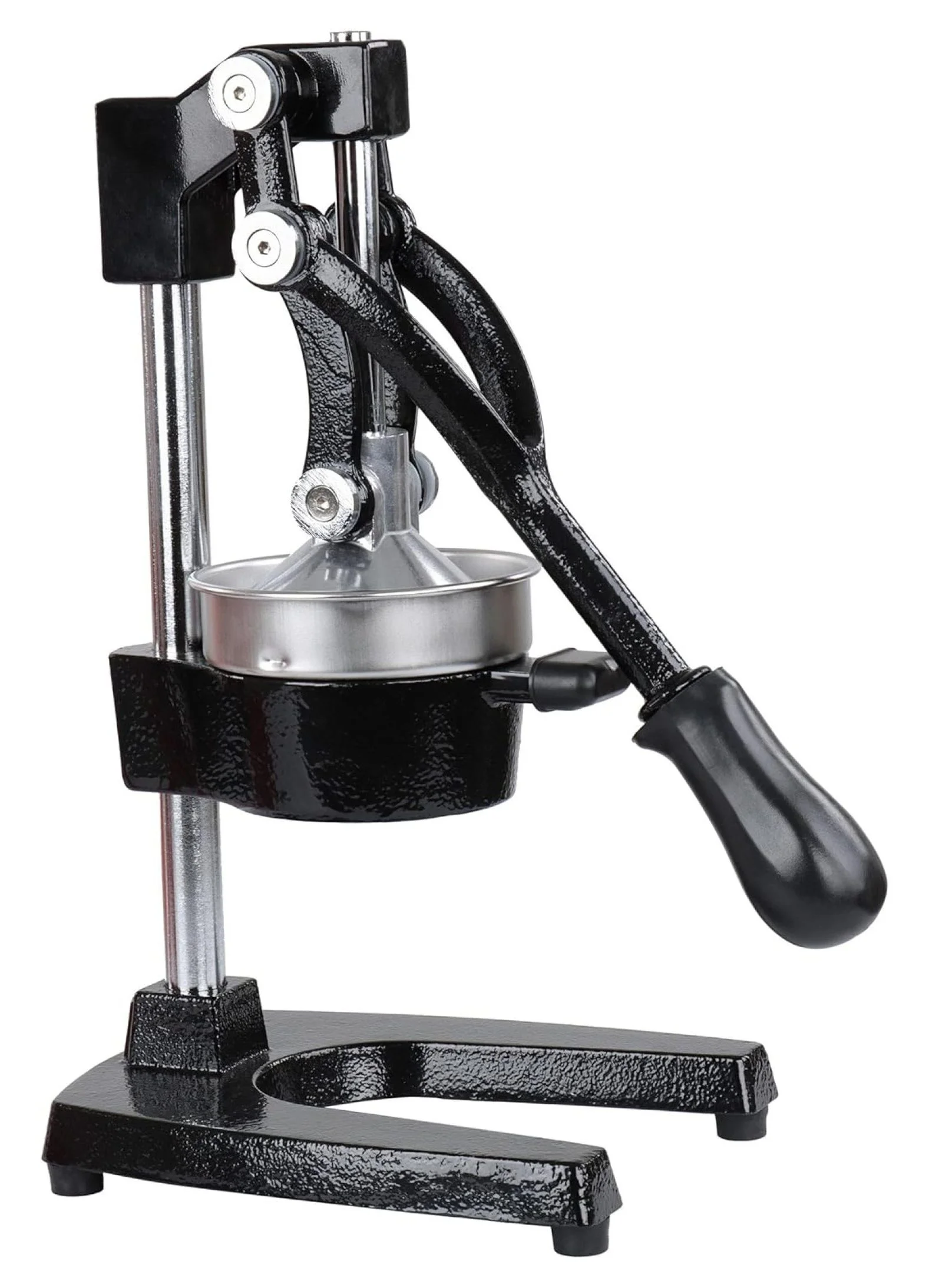 Jsmark Hand Juicer Black with Lever - Manual Juicer for Lemon, Lime, Orange, Pomegranate Juice without Seeds
