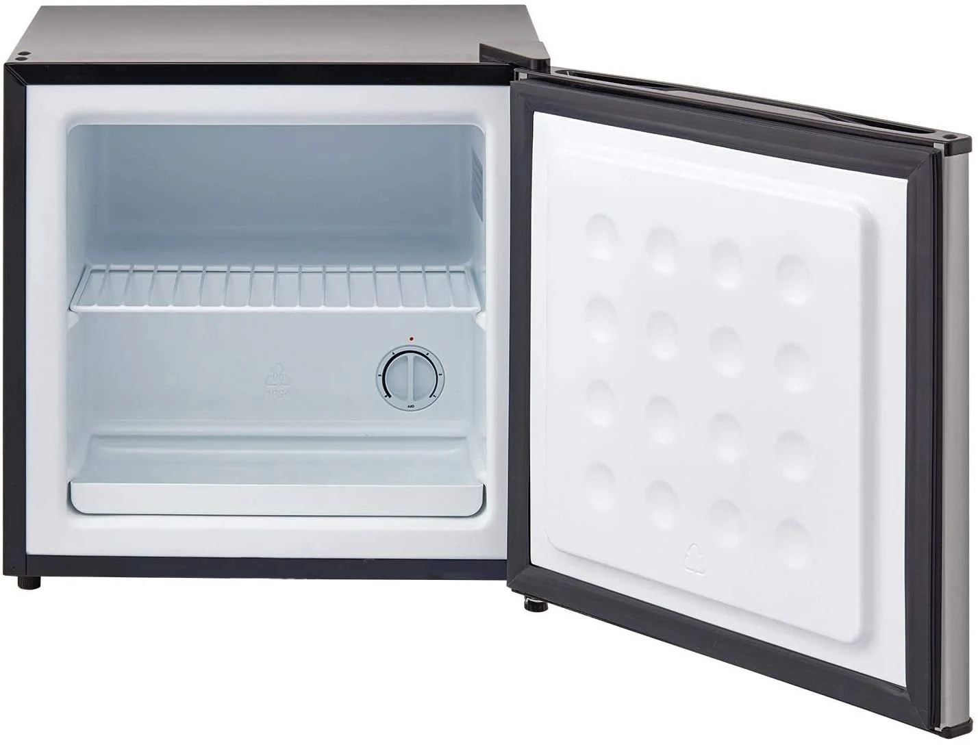 Impecca FC-1110K 19 Compact Freezer with 1.1 cu. ft. Capacity Mechanical Temperature Control Manual Defrost and Reversible Door in Black