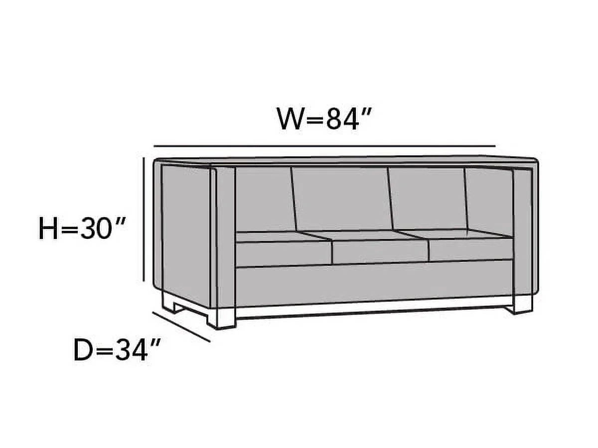 Covermates Modular Sectional Sofa Cover - Heavy-Duty Polyester, Weather Resistant, Drawcord Hem, Seating and Chair Covers-Ripstop Grey