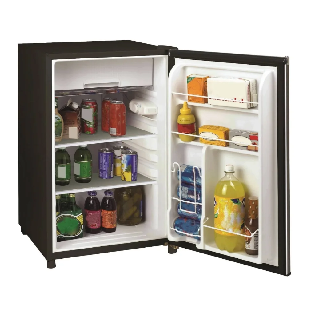 Frigidaire, 1.6 Cu. ft. Capacity Retro Refrigerator with Chrome Trim, EFR182, Platinum