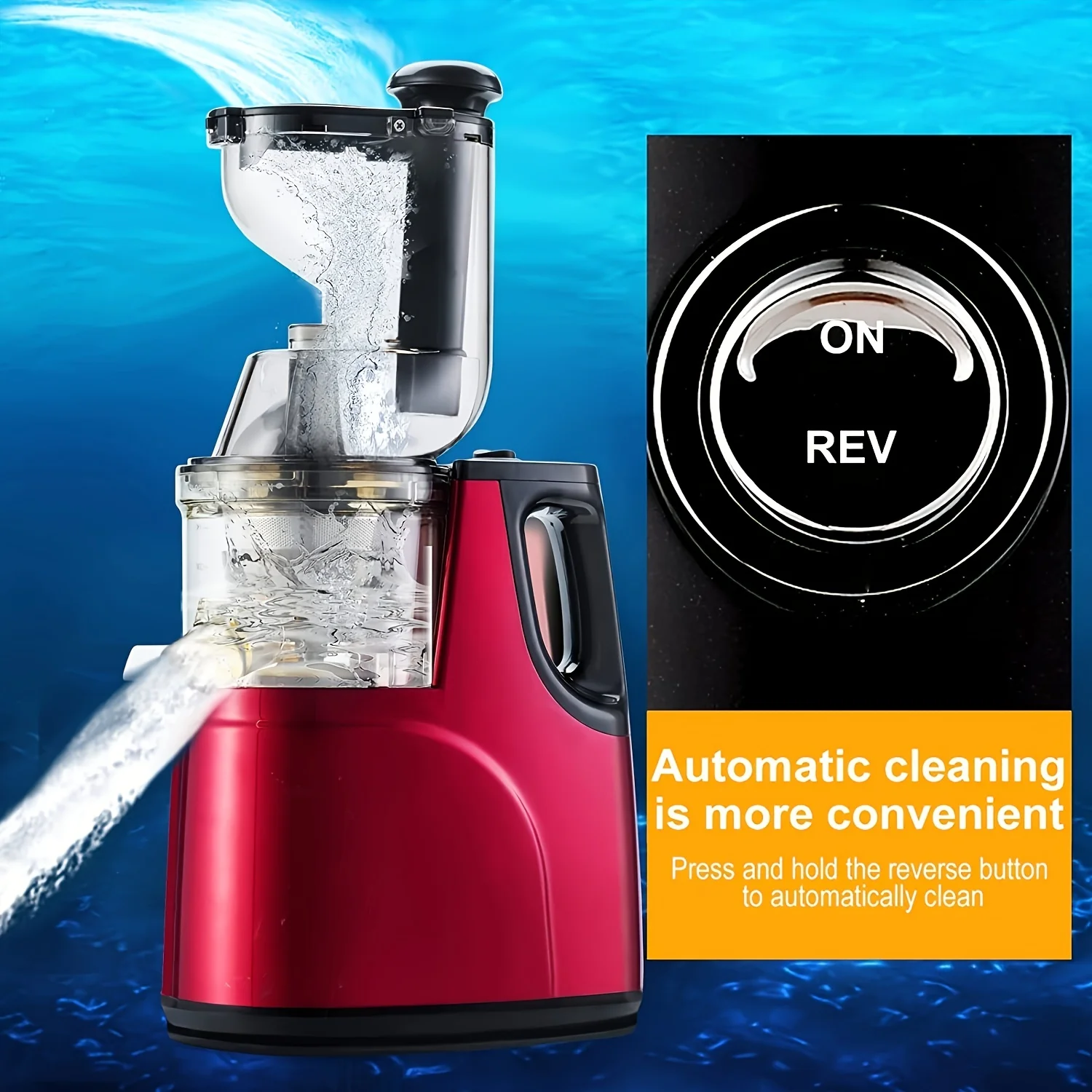 1pc Slow Masticating Juicer Cold Press Juice Extractor Nama Juicer Orange Juicer Apples Orange Citrus Juicer Machine With Wide Chute Quiet Motor For Juicer Machines Vegetable Fruit Masticating Juicer