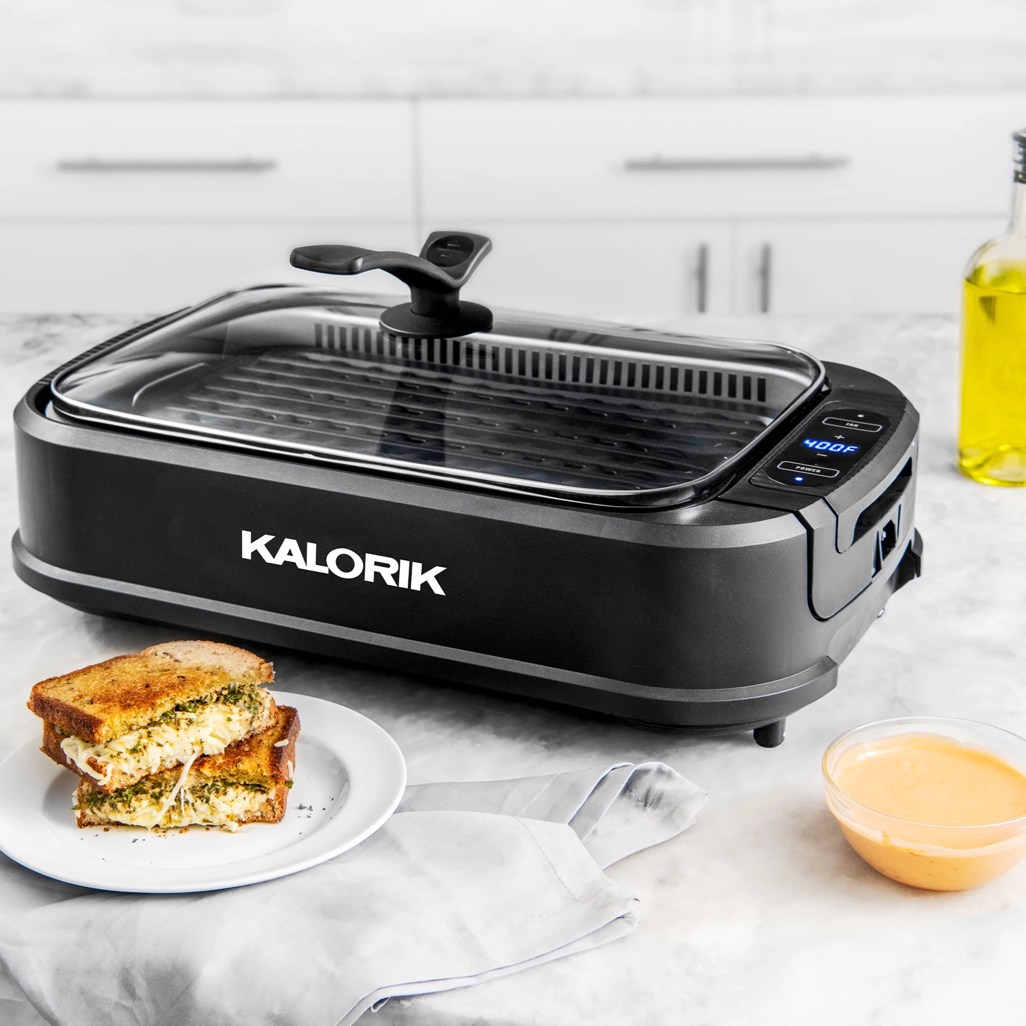 Kalorik Indoor Smokeless Grill, Black