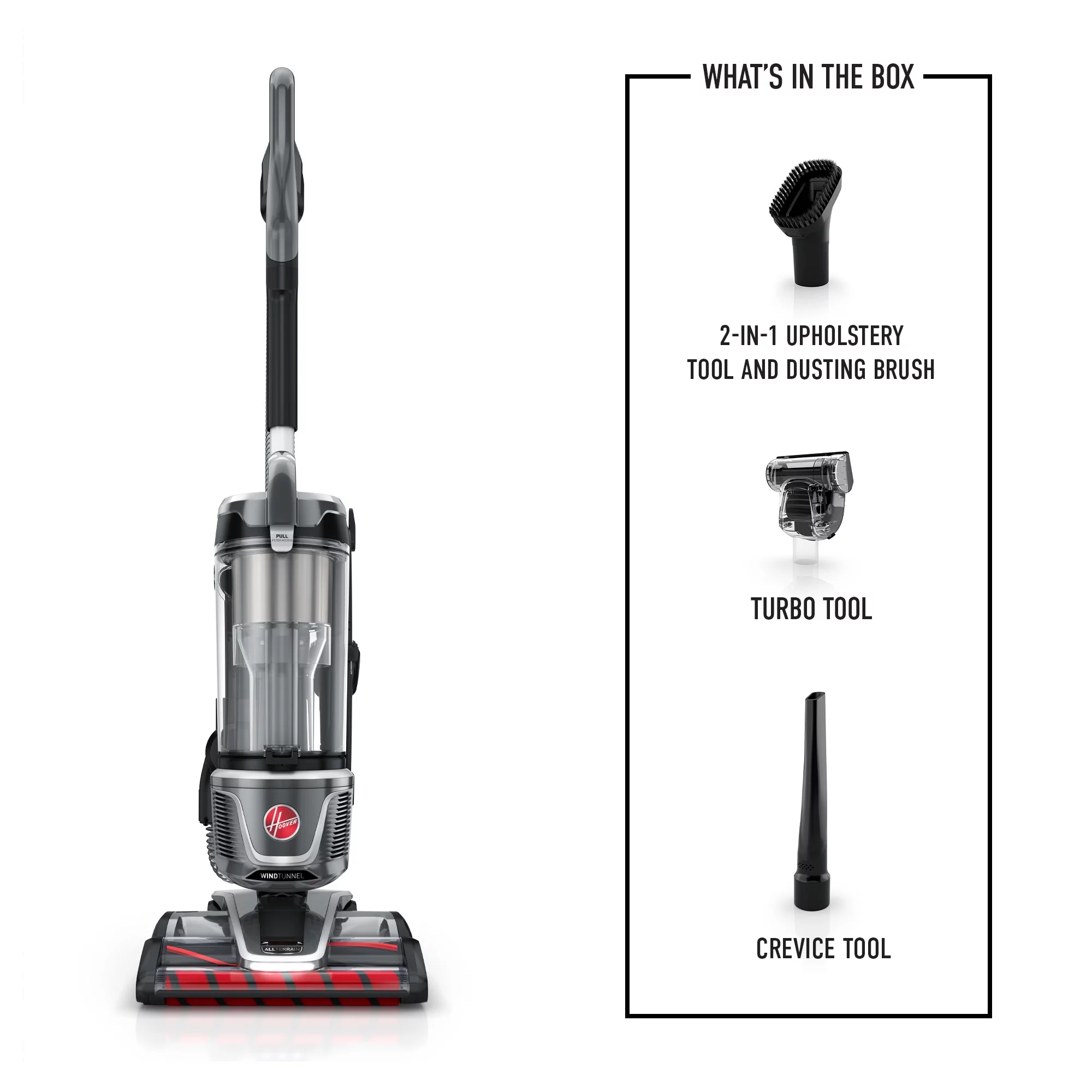 Hoover WindTunnel All Terrain Bagless Upright Vacuum Cleaner, UH77210V, New