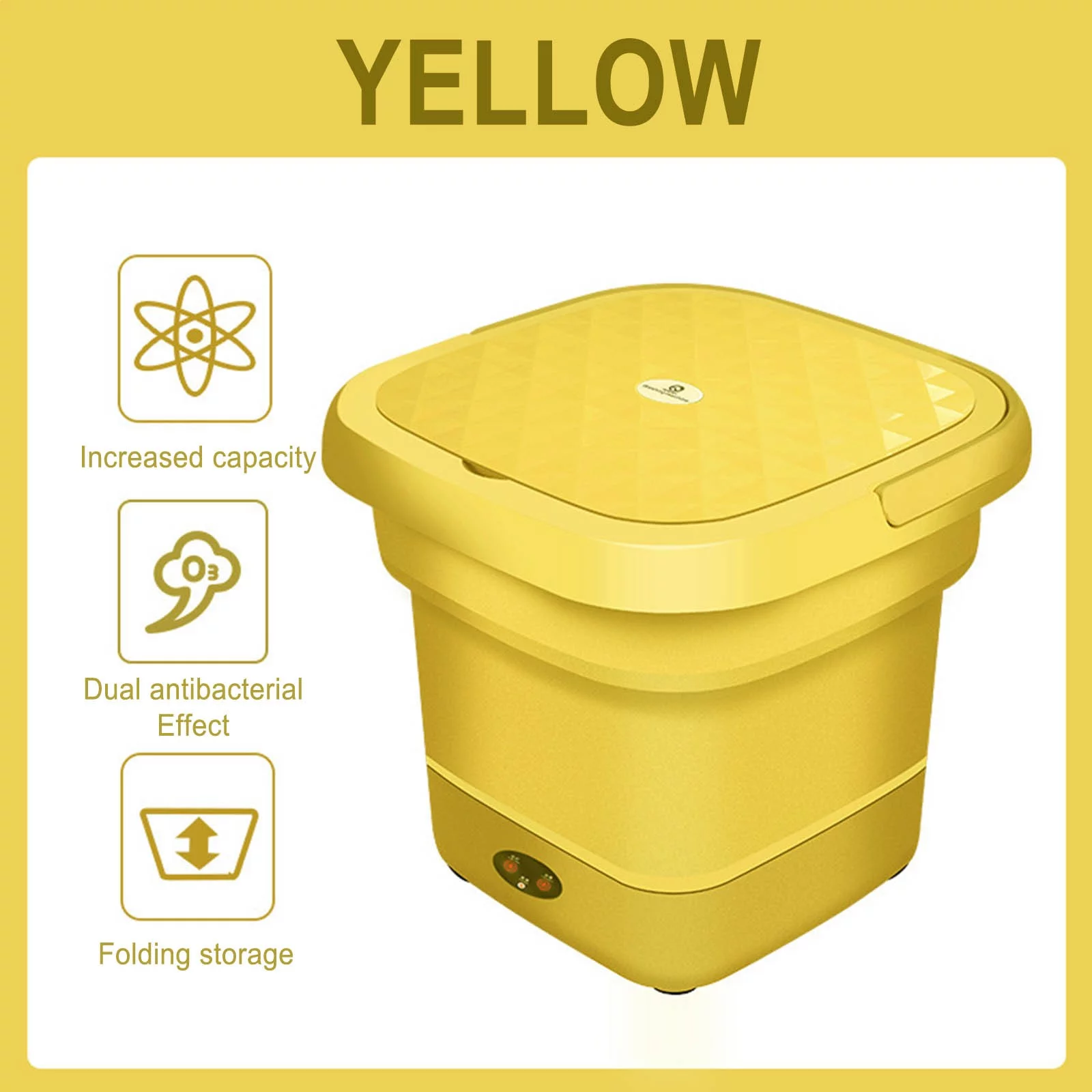 FloHua Mothers Day Gifts Clearance New Folding Washing Mini Washing Machine Cleaning Machine Household Small Folding Washing Machine