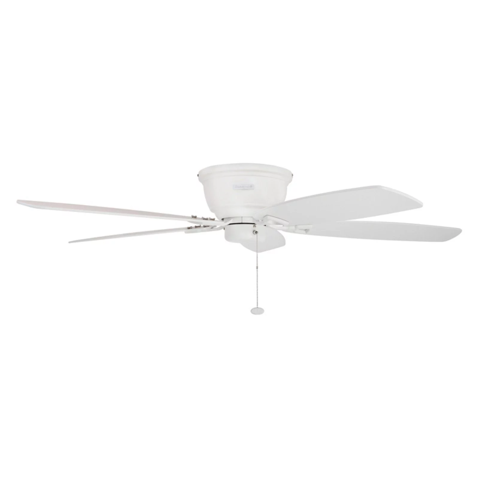 Honeywell Glen Alden 52' White Low Profile Ceiling Fan with 5 Blades, Pull Chain Control & Reverse Airflow