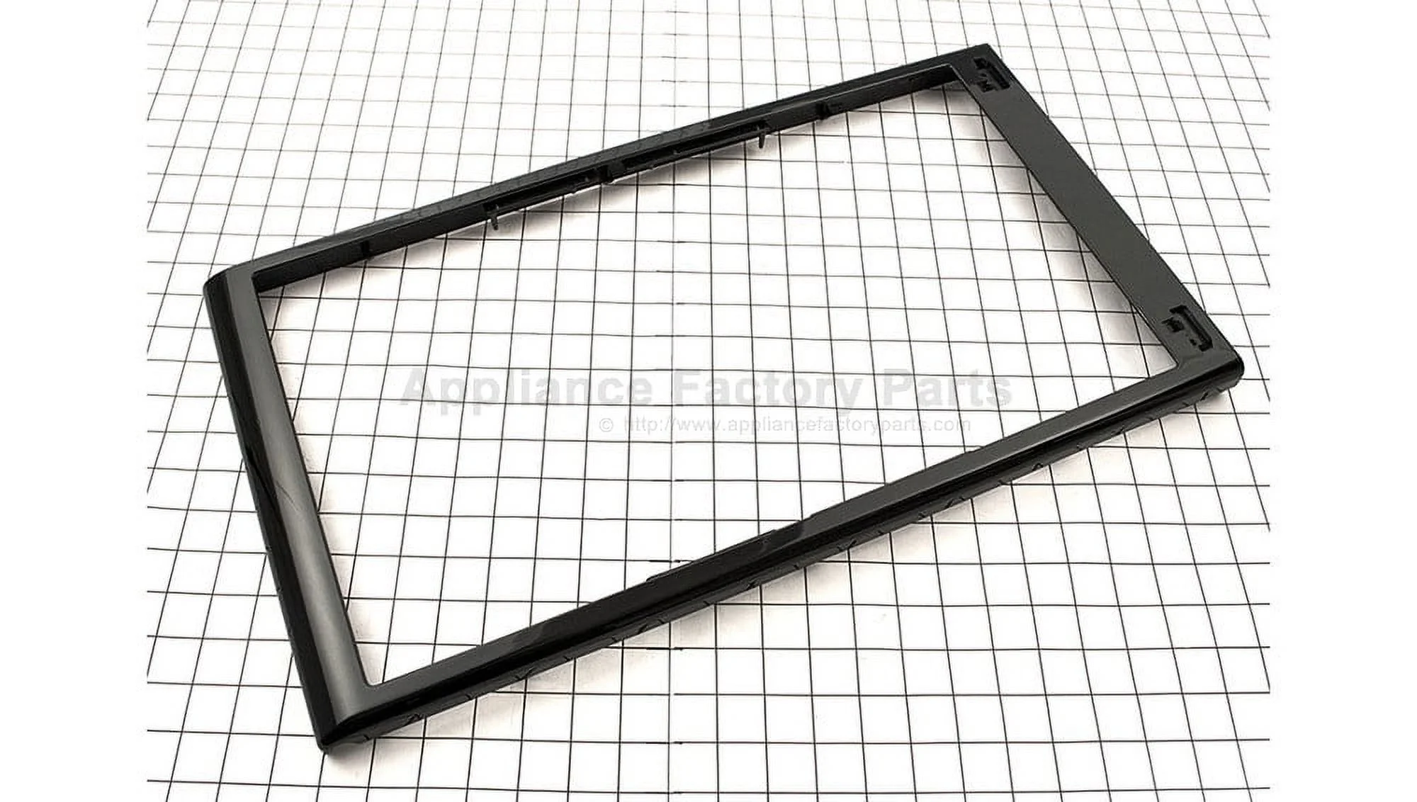 GE WB55X10530 Microwave Door Frame Panel Black - OEM Part
