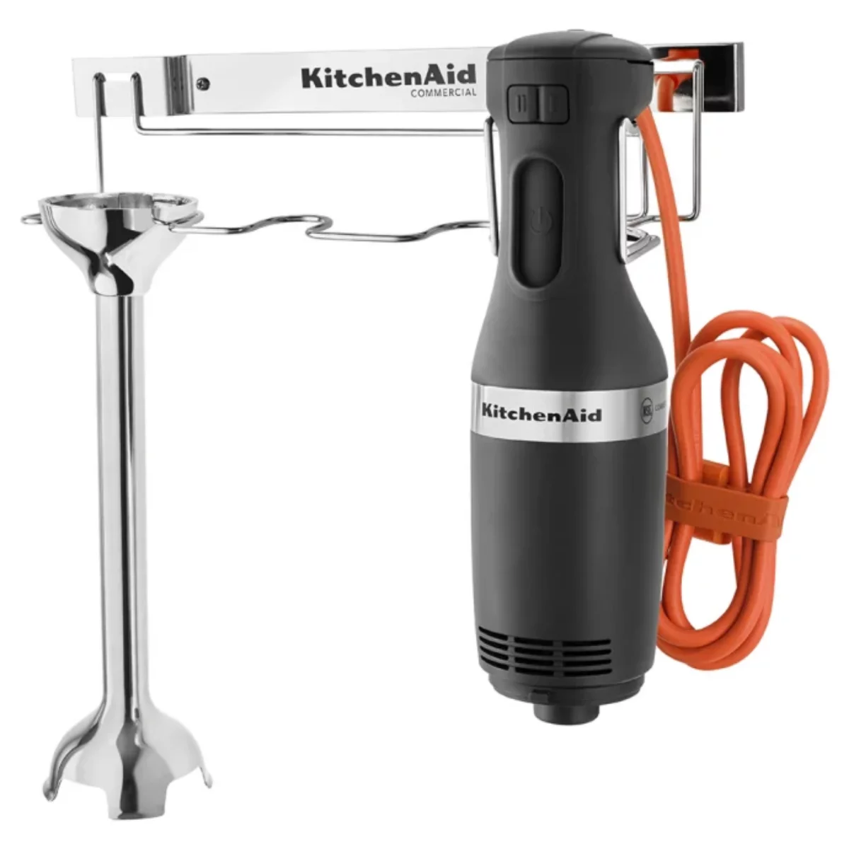 KitchenAid Commerical 300 Series Immersion Blender with 8' Blending Arm | Onyx Black