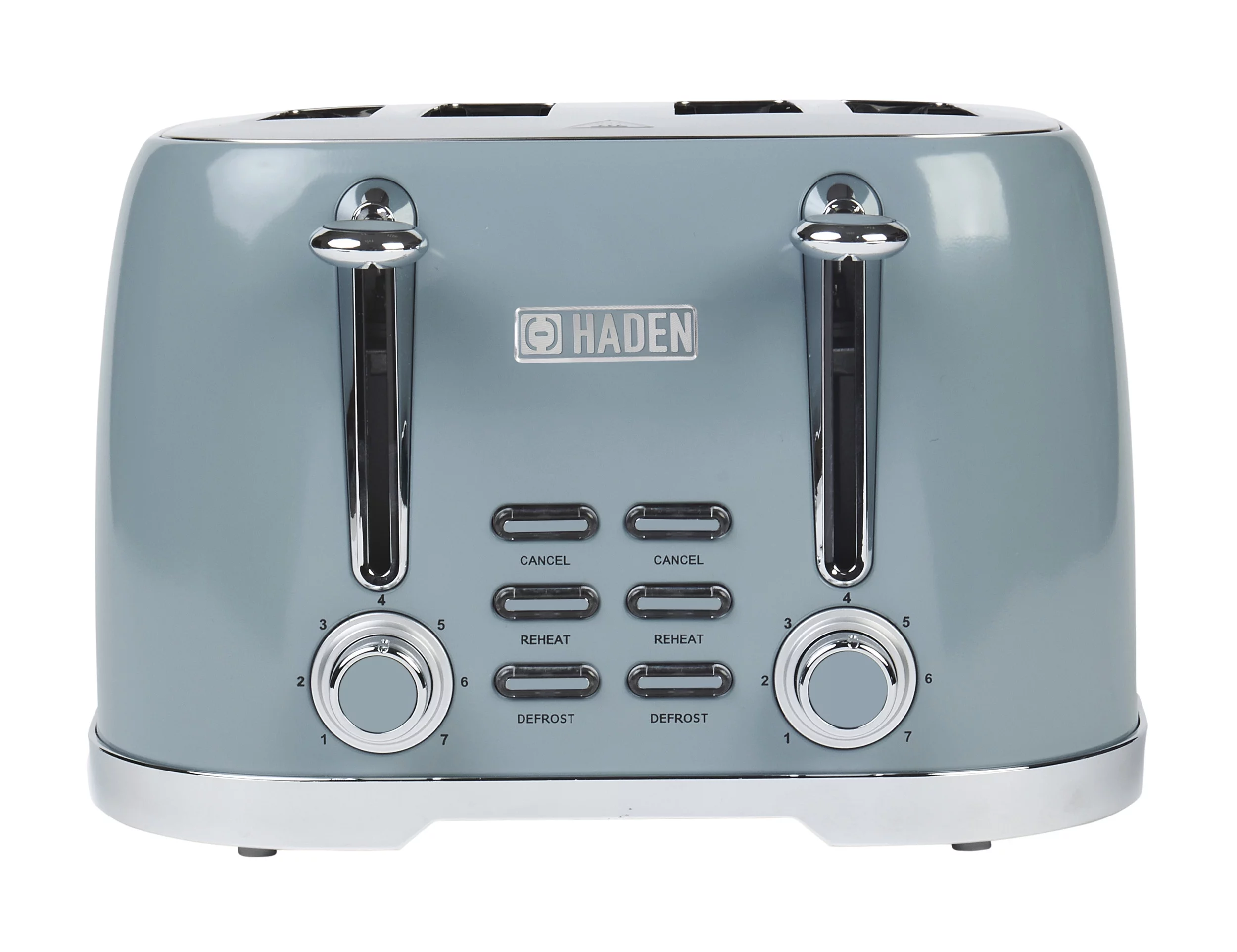 Brighton 4-Slice, Wide Slot Toaster with Removable Crumb Tray, Browning Control, Cancel, and Defrost Settings