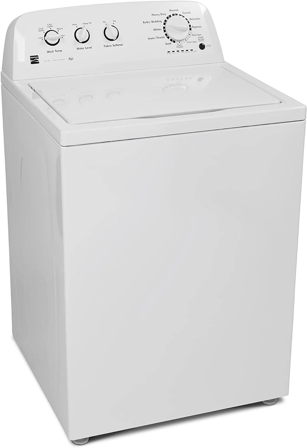 Kenmore 02620362 Top-Load Washer with Triple Action Agitator, 3.8 Cu. ft. Capacity