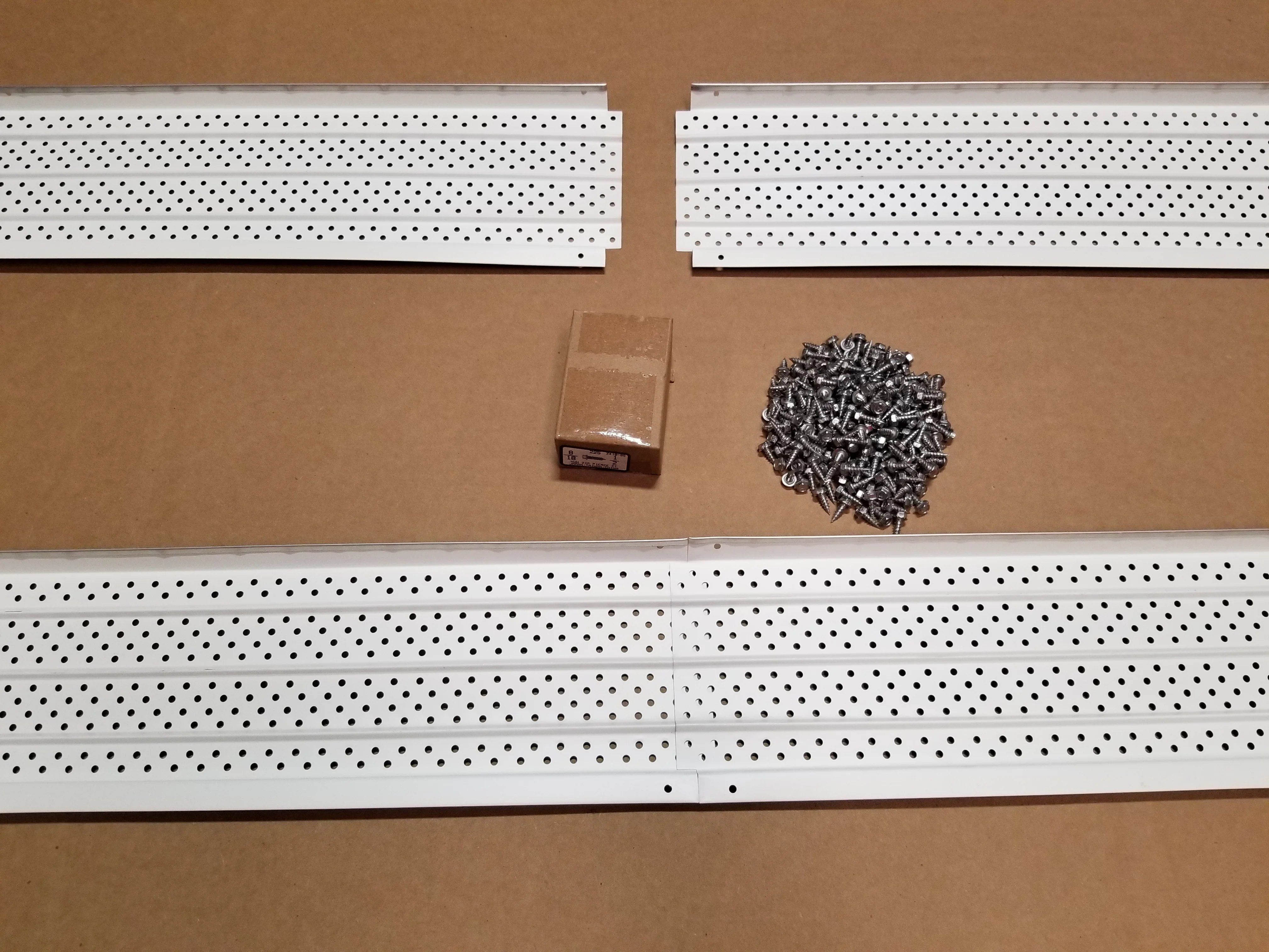 FlexxPoint 30 Year Gutter Cover System, Brown Residential 5' Gutter Guards, 125ft
