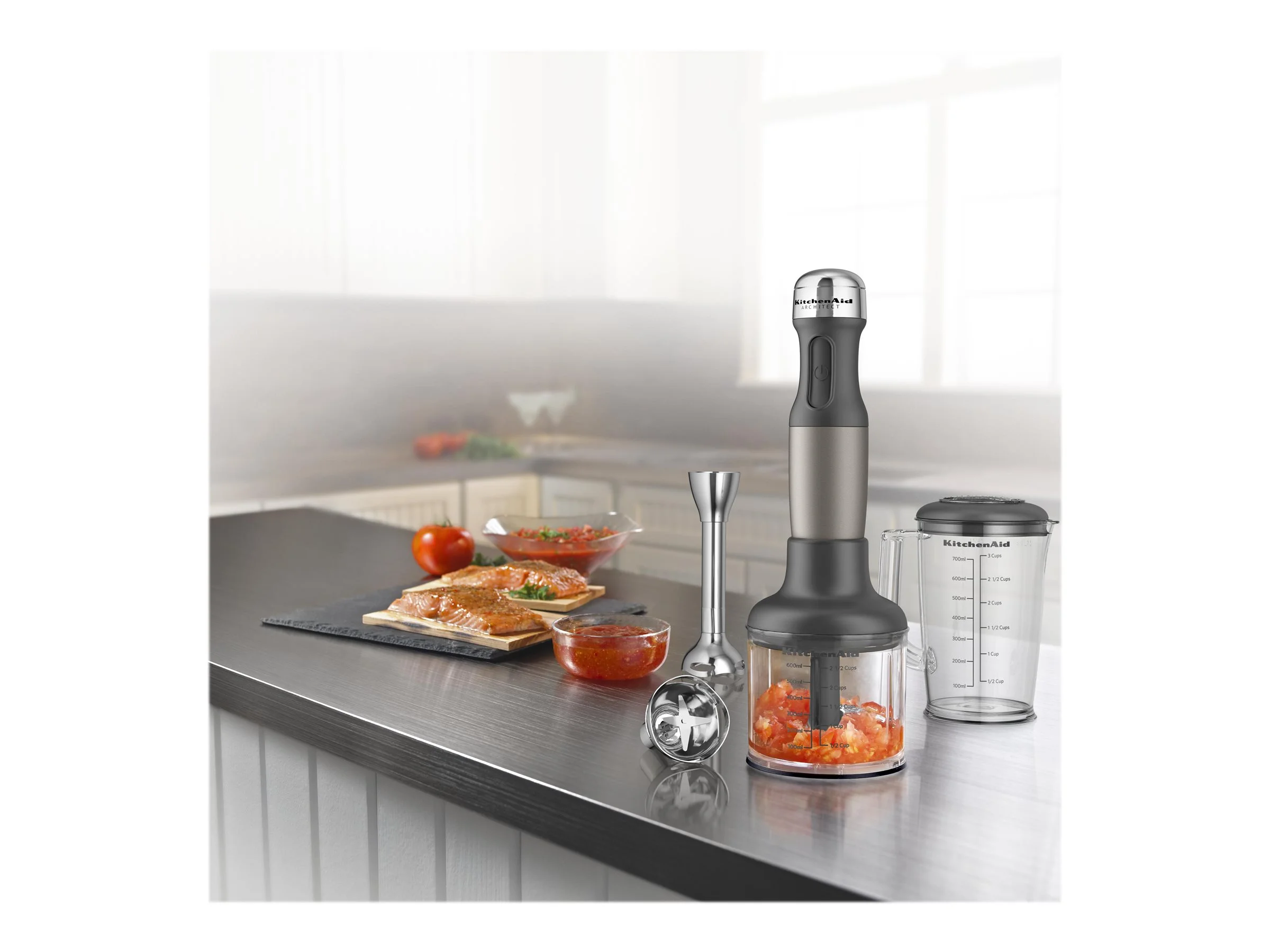 KitchenAid KHB2561ACS - Hand blender - cocoa silver