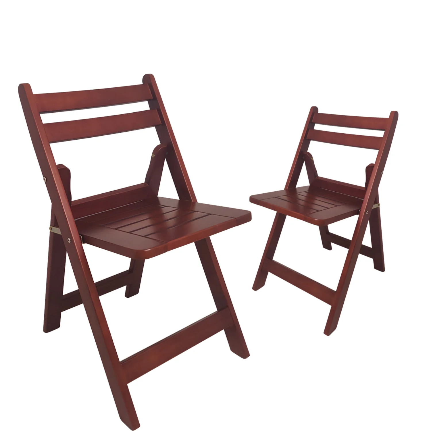 Ampeliod��cor Comfort Leisure Wood Folding Chair(Set of 2), Walnut, 18.1'x24.8'x29.5