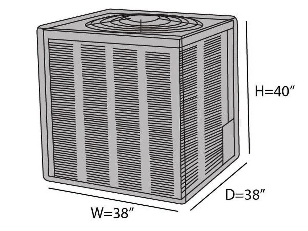 Covermates Air Conditioner Cover - Weather Resistant Outdoor Cover, Air Conditioner Winter Cover for Outdoor Units, Elite 300D Polyester, 38W x 38D x 40H, Charcoal