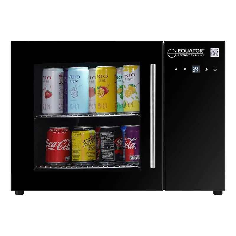 Equator 1.4 cu. ft Can Refrigerator in Black