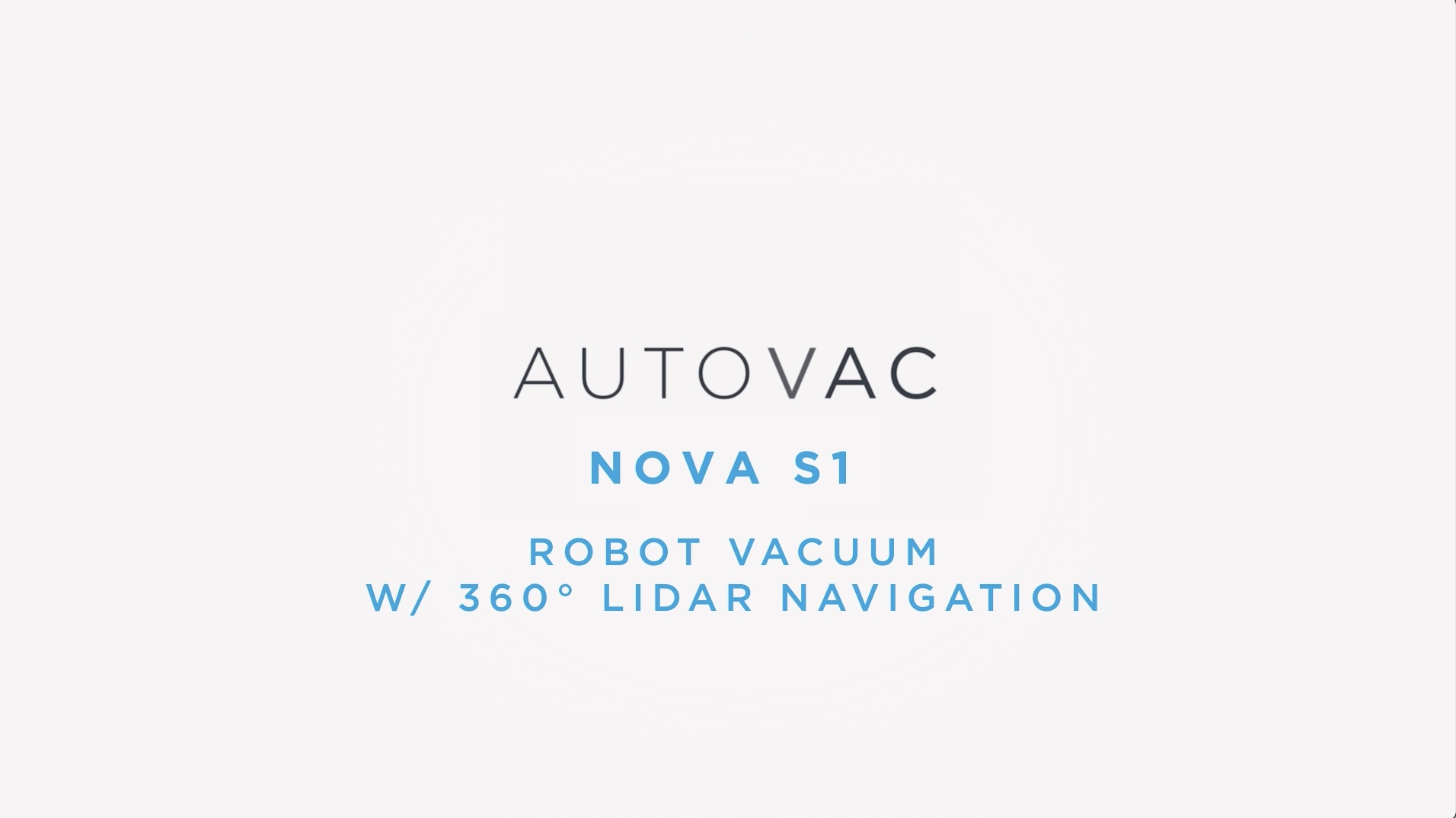 iHome AutoVac Nova S1 Robot Vacuum with LIDAR Navigation, 150 Min Runtime, 2700pa Suction