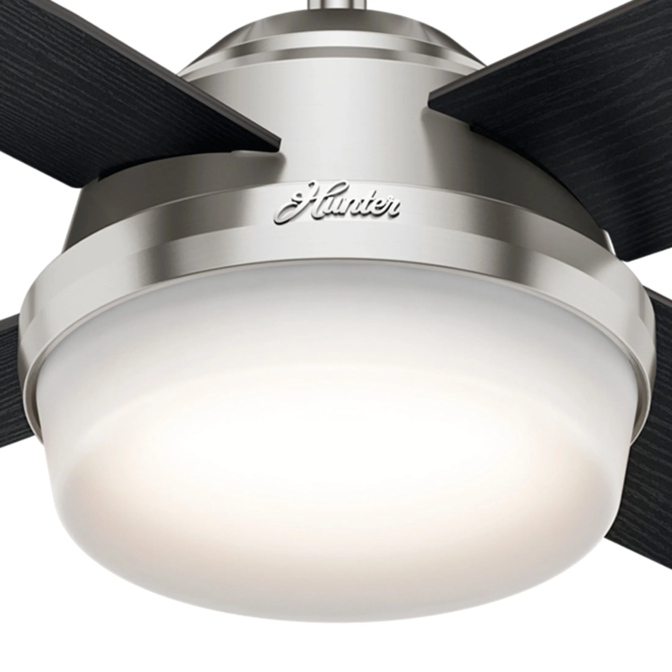 Hunter 44 Inch Dempsey Low Profile Ceiling Fan w/ Light & Remote, Noble Bronze
