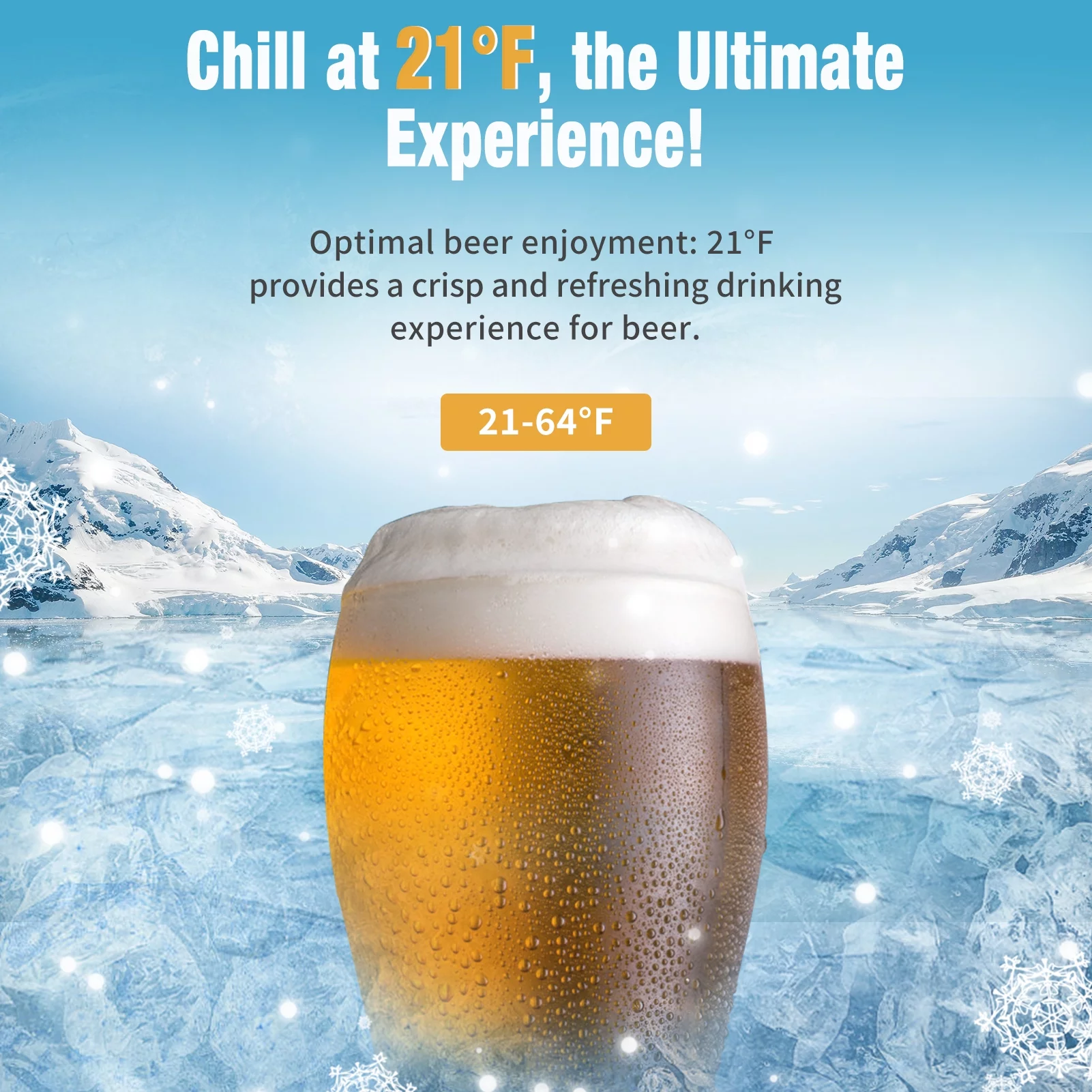 JINJUNYE Beverage Refrigerator and Cooler, Cools to 21��F 115 Can 3 Cu.ft Beverage Fridge, Mini Fridge Freestanding For Bee Wine Soda Juice Cooler Drinks, for Bar, Bedroom, Bar Office