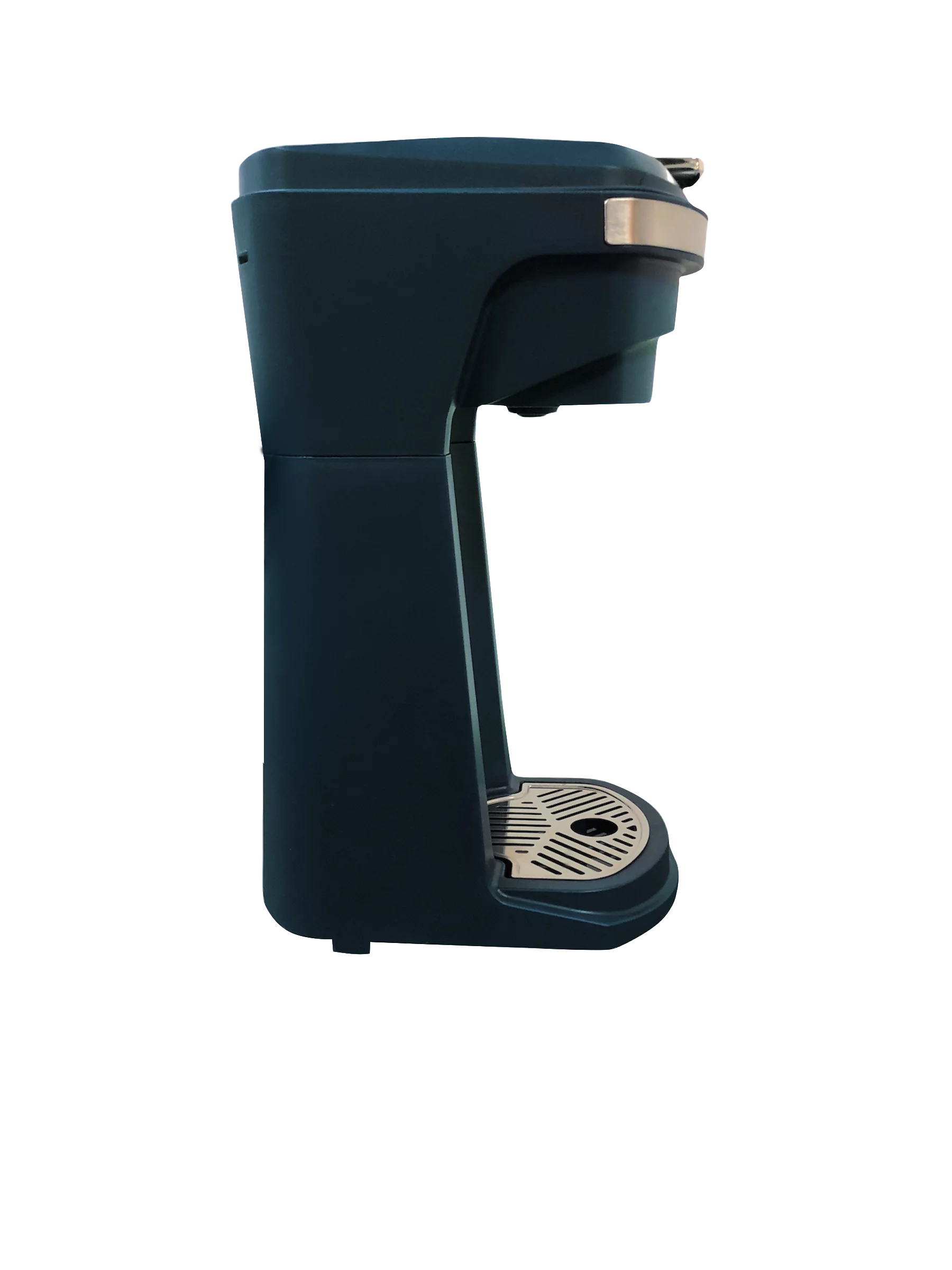 Frigidaire ECMK110 Stainless Steel 2 In 1 Single Serve K Cup / Ground Coffee Maker, 14oz With Push Button Switch, With Mesh Filter, Navy