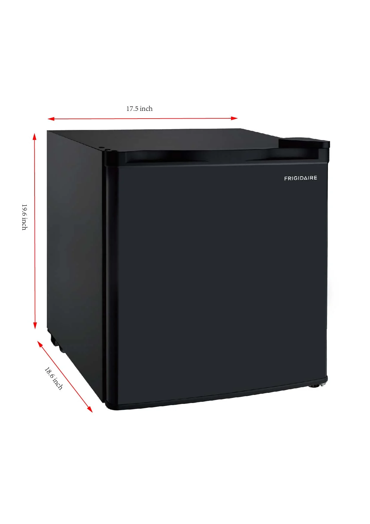 Frigidaire 1.6 Cu. ft. Fridge Erase Board Refrigerator, EFR107, Black