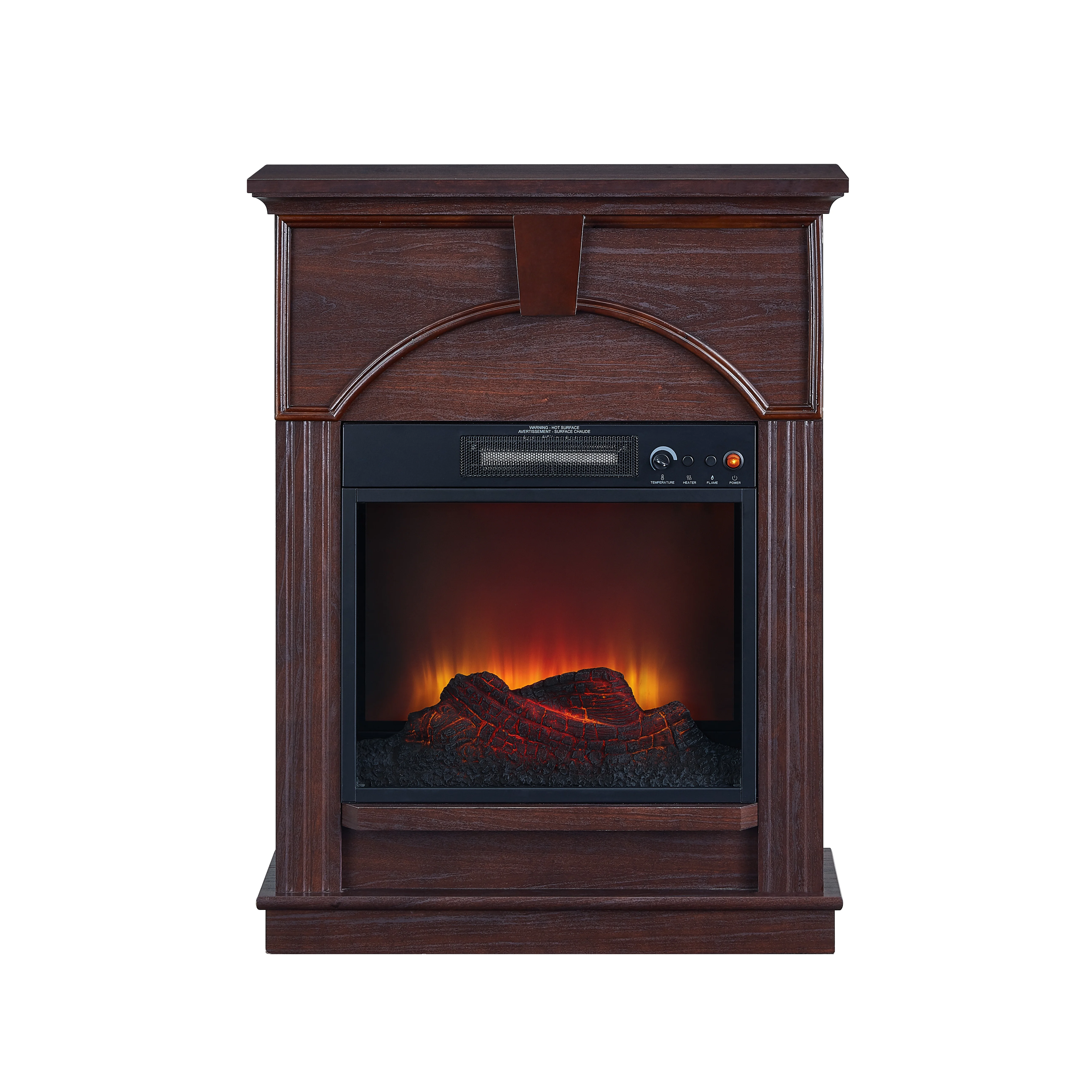 Bold Flame 26 inch Electric Fireplace in Dark Chocolate