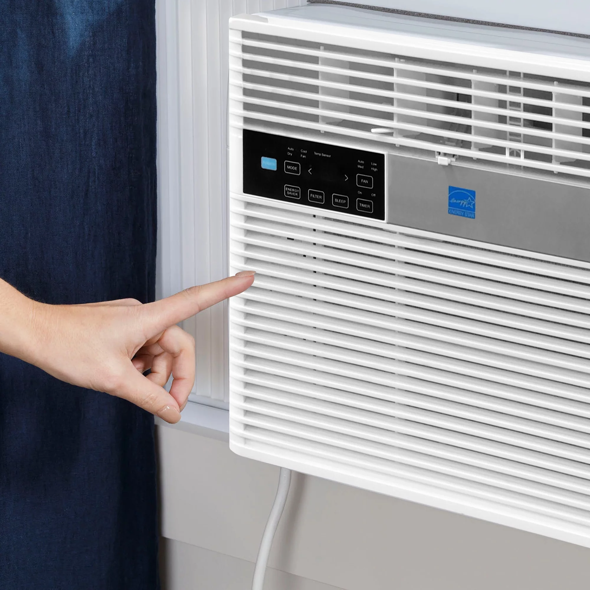 HomePointe 12,000 BTU Window Air Conditioner w/Remote & LED Digital Panel