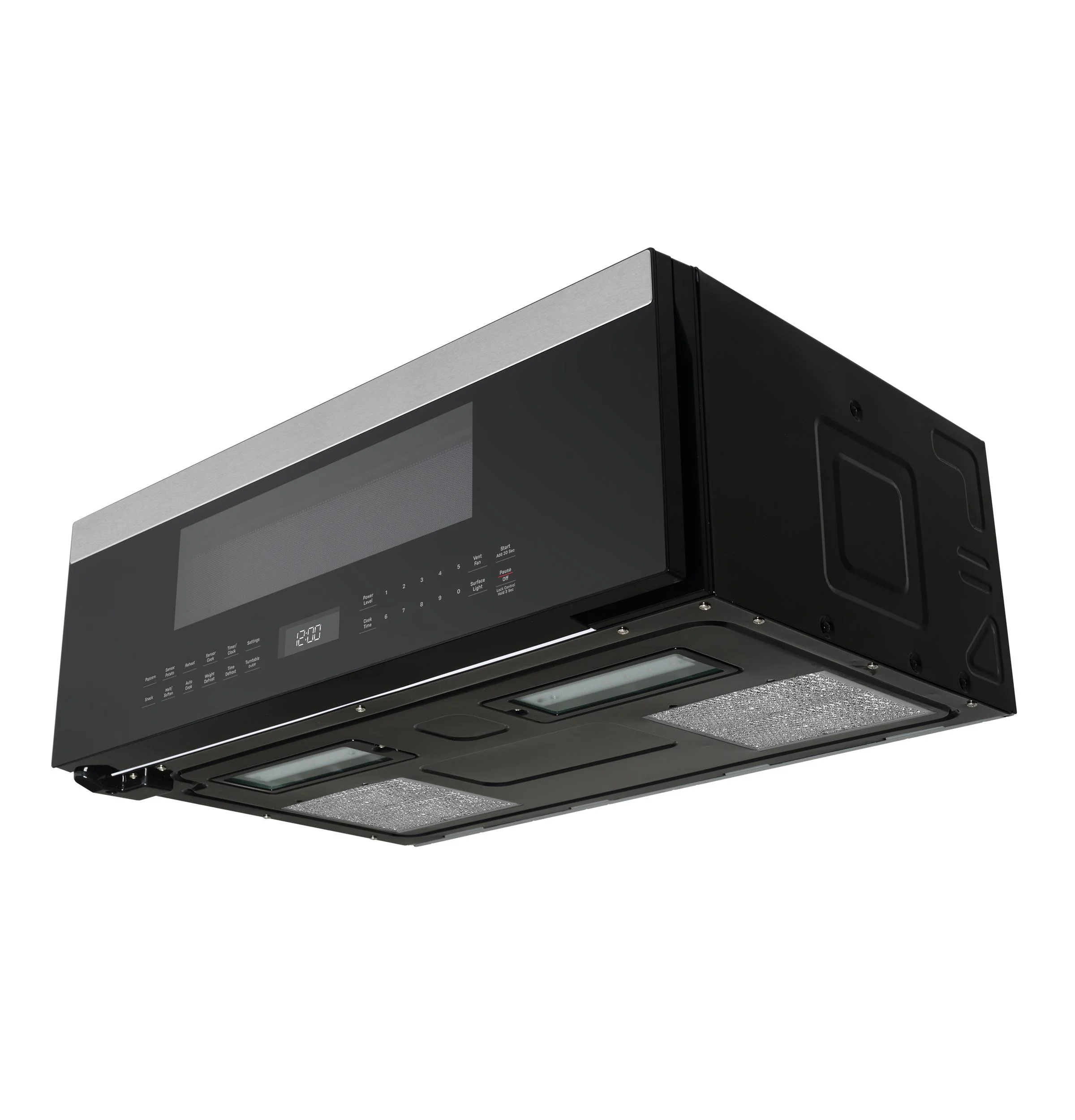 General Electric 1.2 Cu. Ft. Over-the-Range Low Profile Sensor Microwave Oven in Black UVM9125STSS