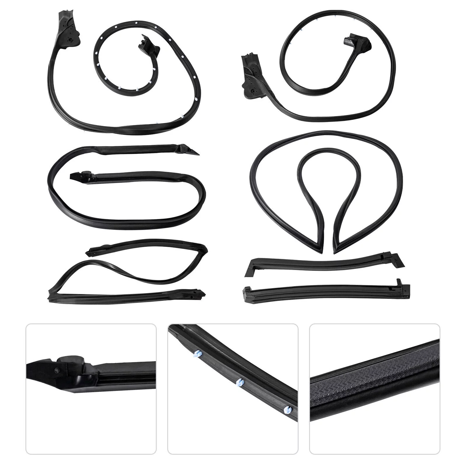 Full Weatherstrip Kit Weather Strip Seal For 1990-1996 Corvette C4 Coupe 90-96