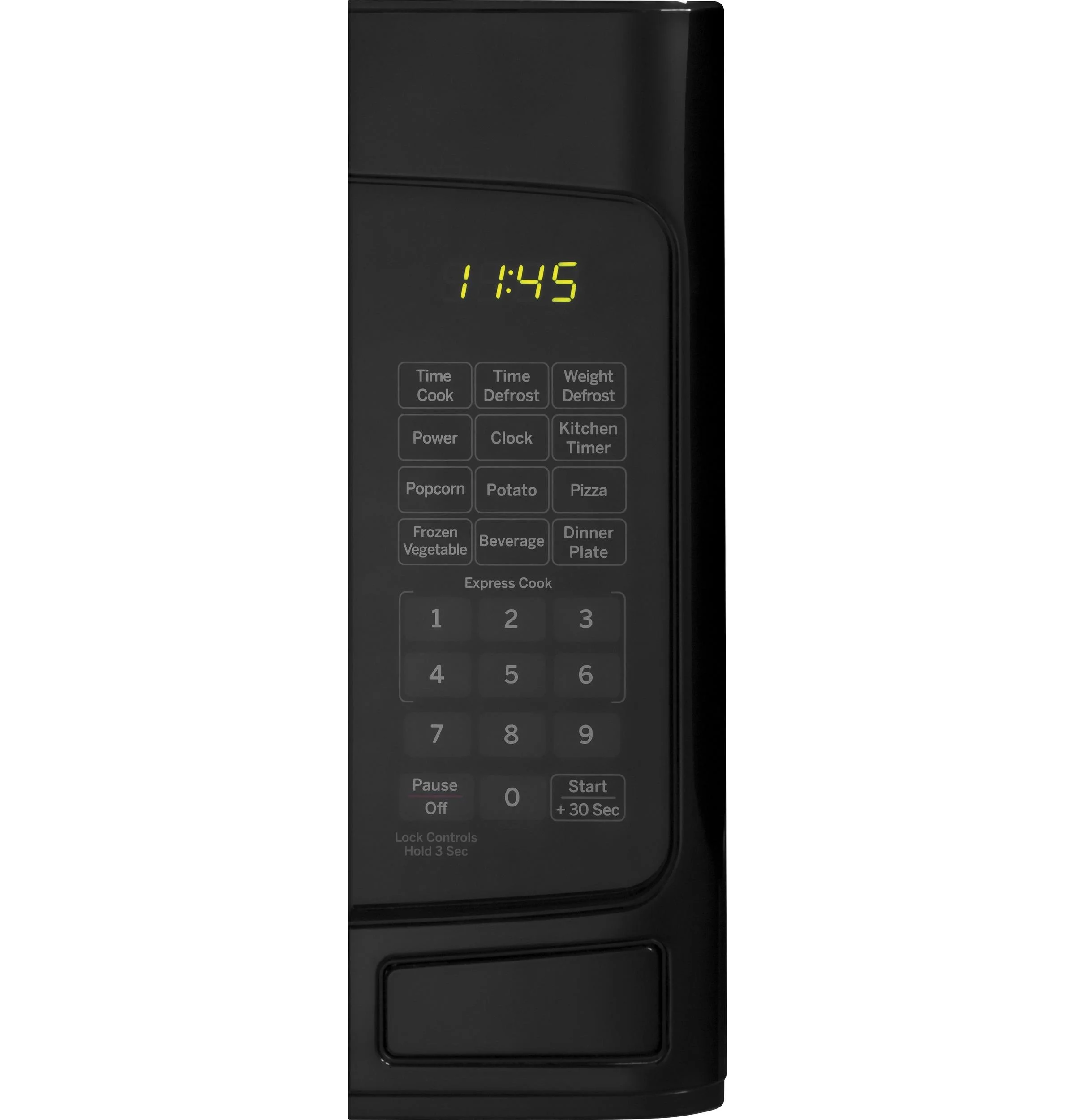 GE? 1.1 Cubic Foot Capacity Countertop Microwave Oven, Black, JES1145DMBB