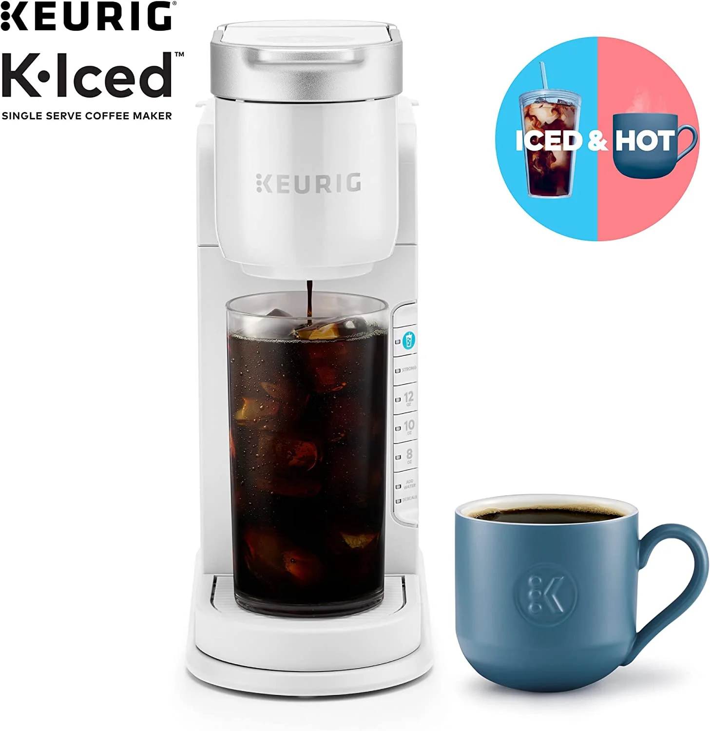 Keurig K-Iced Single Serve Coffee Maker, White