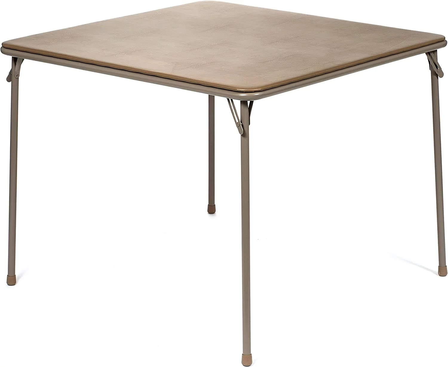 5pc. XL Series 4 Folding Card Table and Triple Braced Vinyl Padded Chair Set, Commercial Quality, Beige, 30