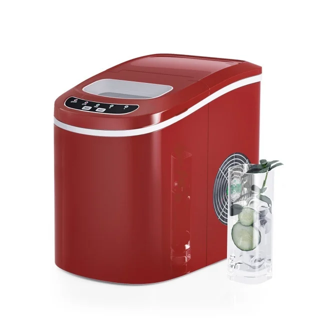 GIFFIH Mini Portable Electric Ice Maker Machine with Ice Scoop