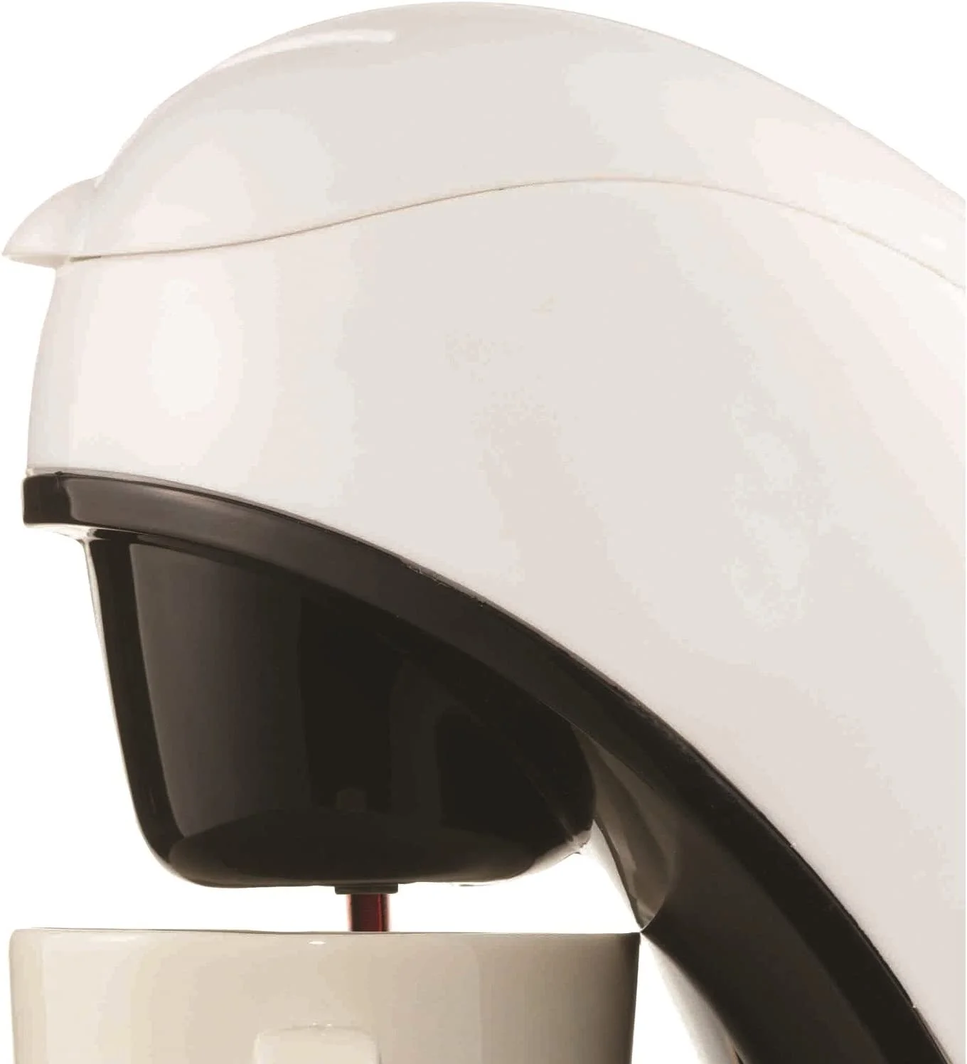 Brentwood TS-112W Coffee Maker with Ceramic Mug, Single Serve, White