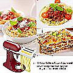 CartzEmpire Pasta Maker Machine Attachment Stand Mixers 3-in-1 Set