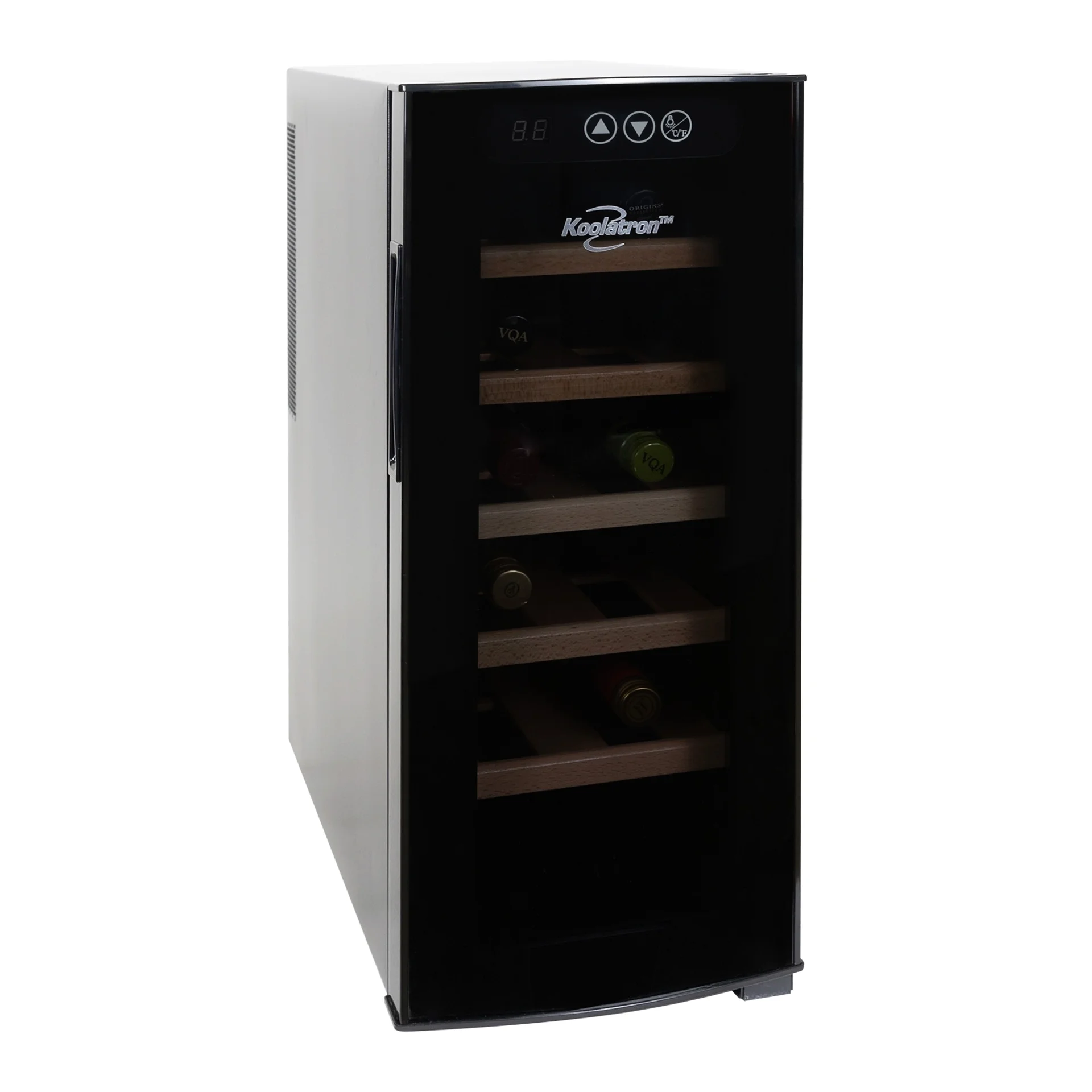 Koolatron Urban Series Deluxe 12 Bottle Wine Cooler Thermoelectric Refrigerator with Digital Temperature Controls