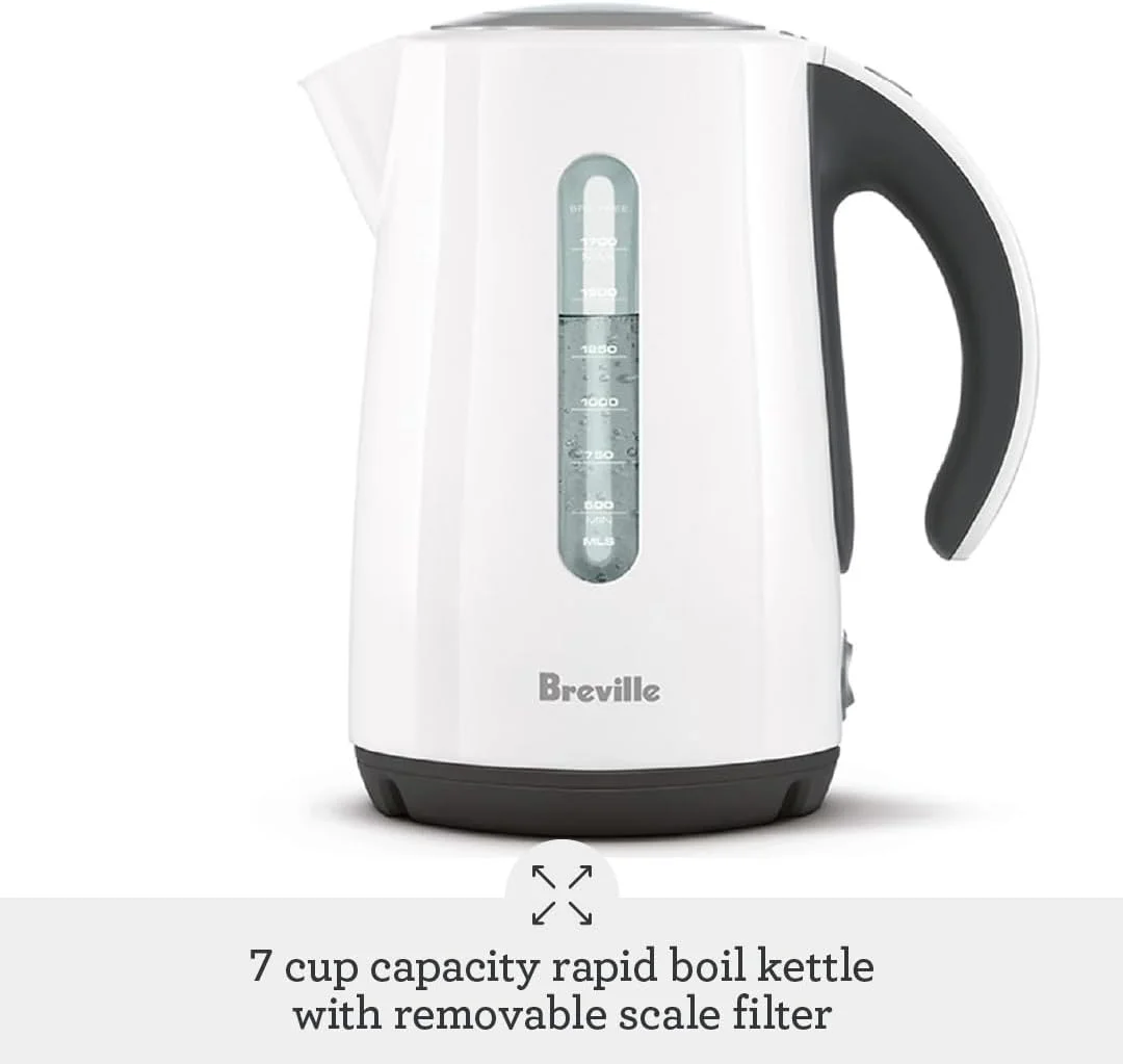 Breville The Soft Top Cordless Electric Kettle, White