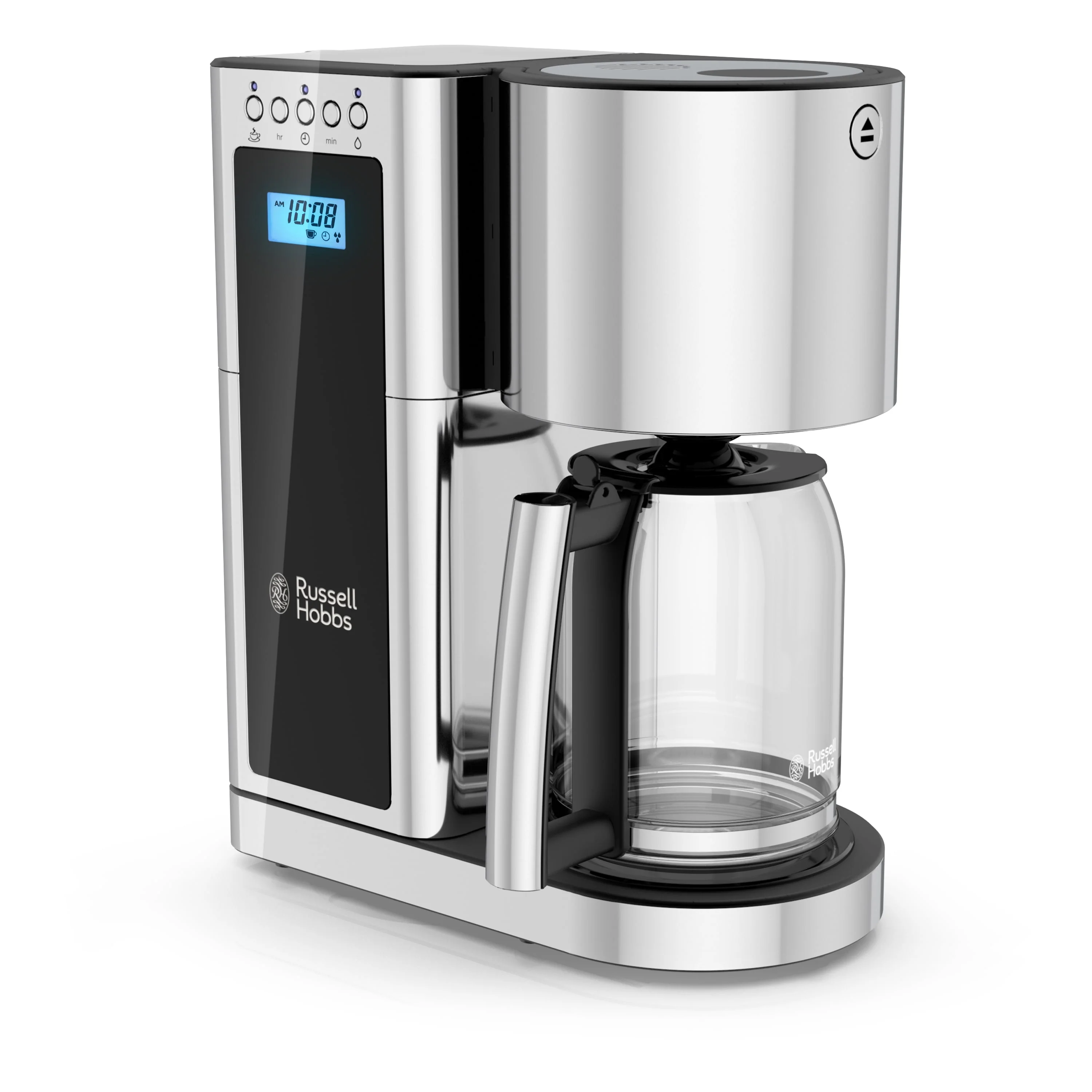 Glass 8 Cup Coffeemaker - Silver - Stainless Steel