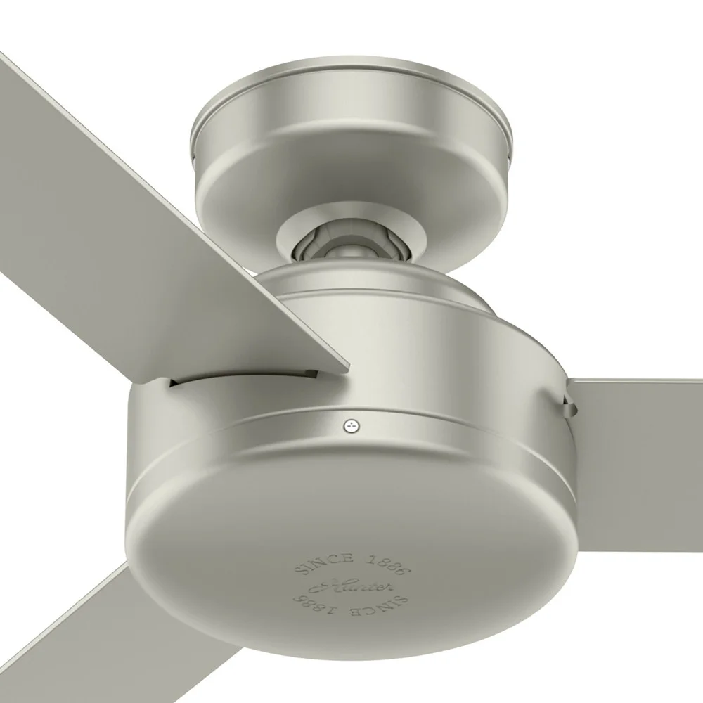 Hunter 52 inch Presto Matte NickelModern Ceiling Fan and Wall Control