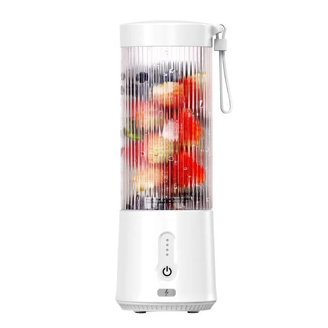 Fresh Fab Finds Portable Fruit Blender - 450ML/15.2OZ, 6 Blades, Rechargeable - Perfect for Shakes, Smoothies, and Juice - Mini Mixer for Outdoor, Gym, Office